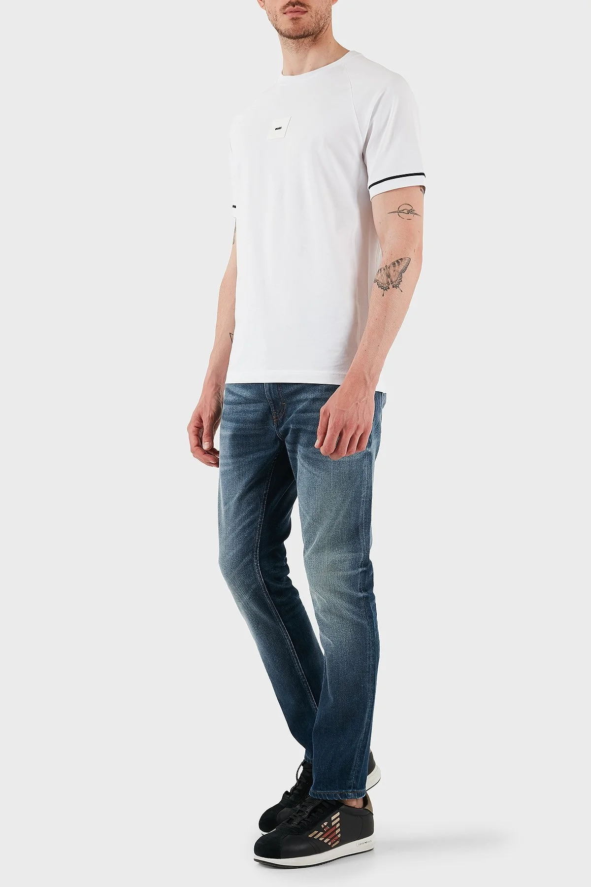 Hugo Pamuklu Slim Fit Normal Bel Dar Paça Jeans Erkek Kot Pantolon 50537686 411 LACİVERT - 2