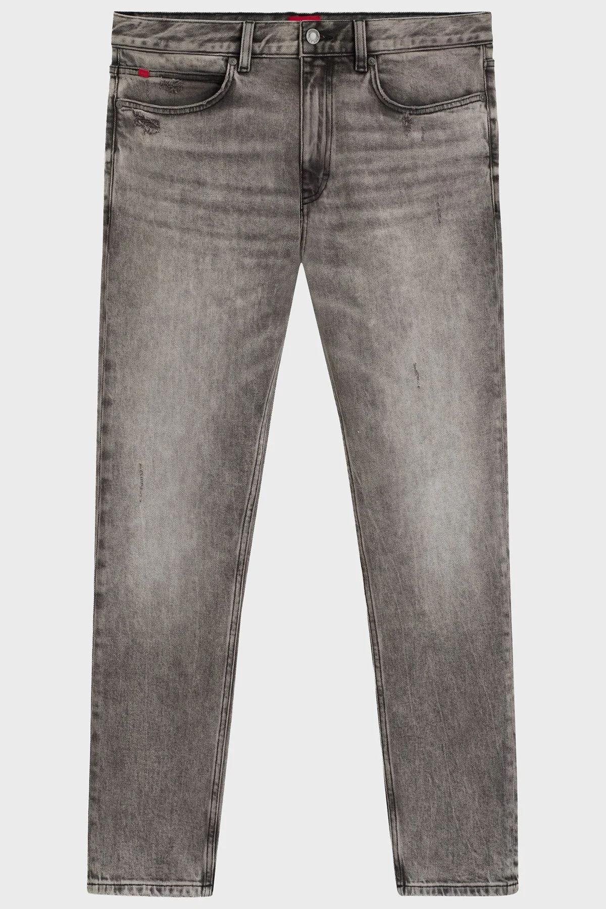 Hugo Pamuklu Slim Fit Normal Bel Dar Paça Jeans Erkek Kot Pantolon 50542687 041 GRİ - 5