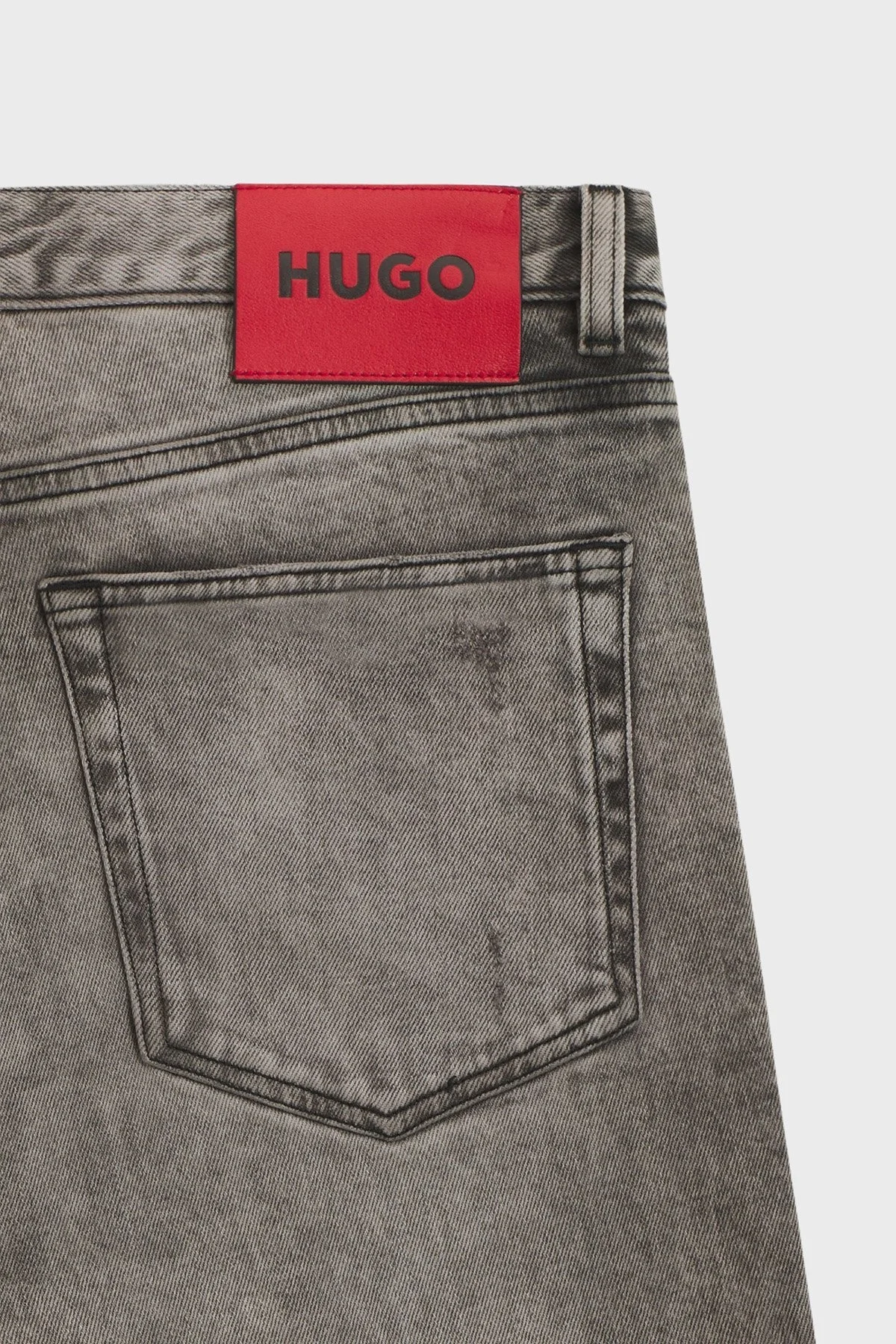 Hugo Pamuklu Slim Fit Normal Bel Dar Paça Jeans Erkek Kot Pantolon 50542687 041 GRİ - 6