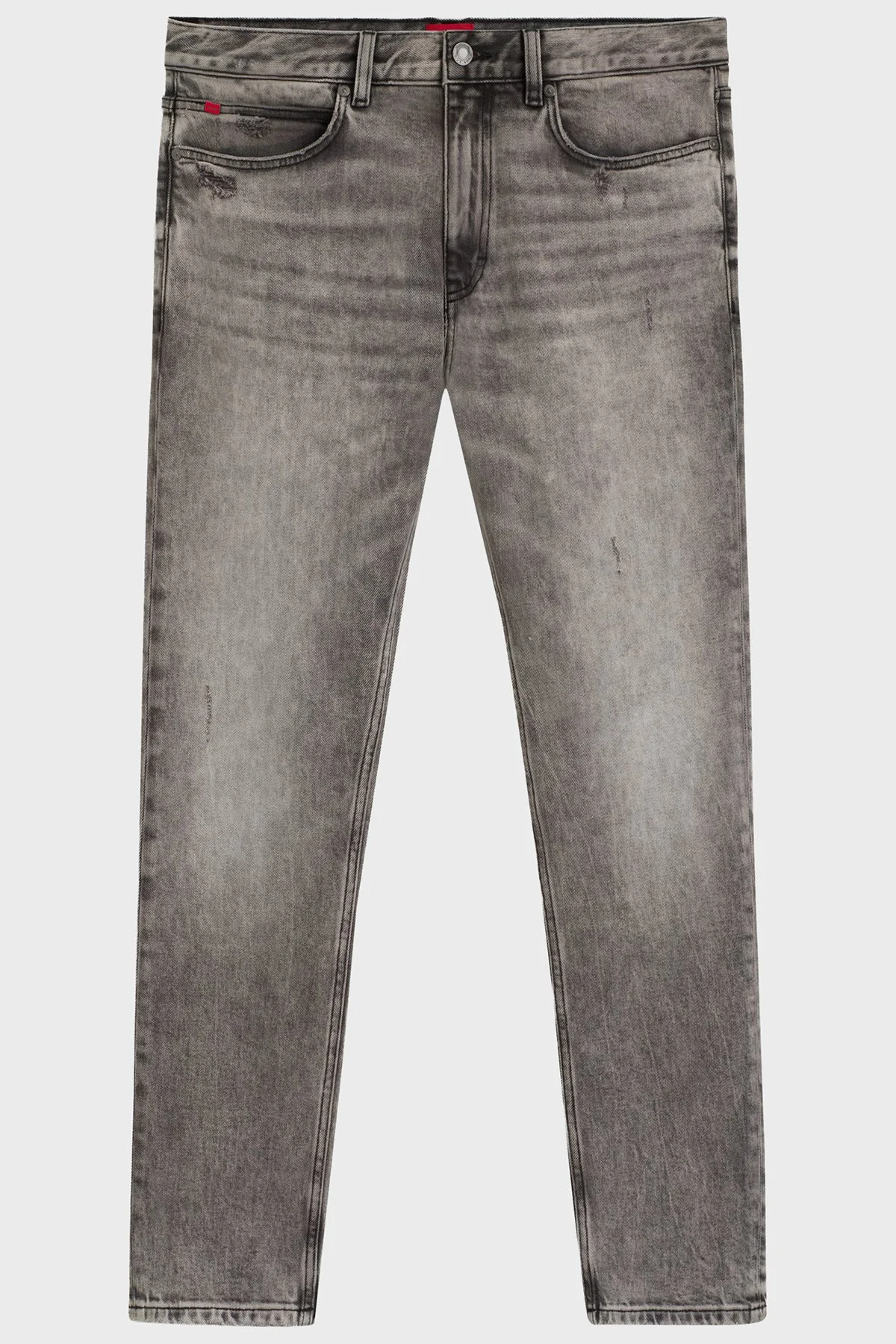 Hugo Pamuklu Slim Fit Normal Bel Dar Paça Jeans Erkek Kot Pantolon 50542687 041 GRİ - 5