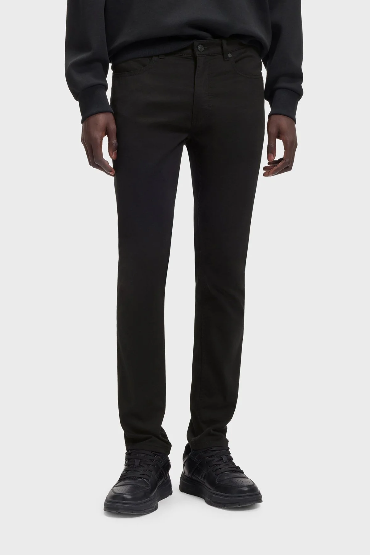 Hugo Pamuklu Slim Fit Normal Bel Dar Paça Jeans Erkek Kot Pantolon 50547253 001 SİYAH - 1