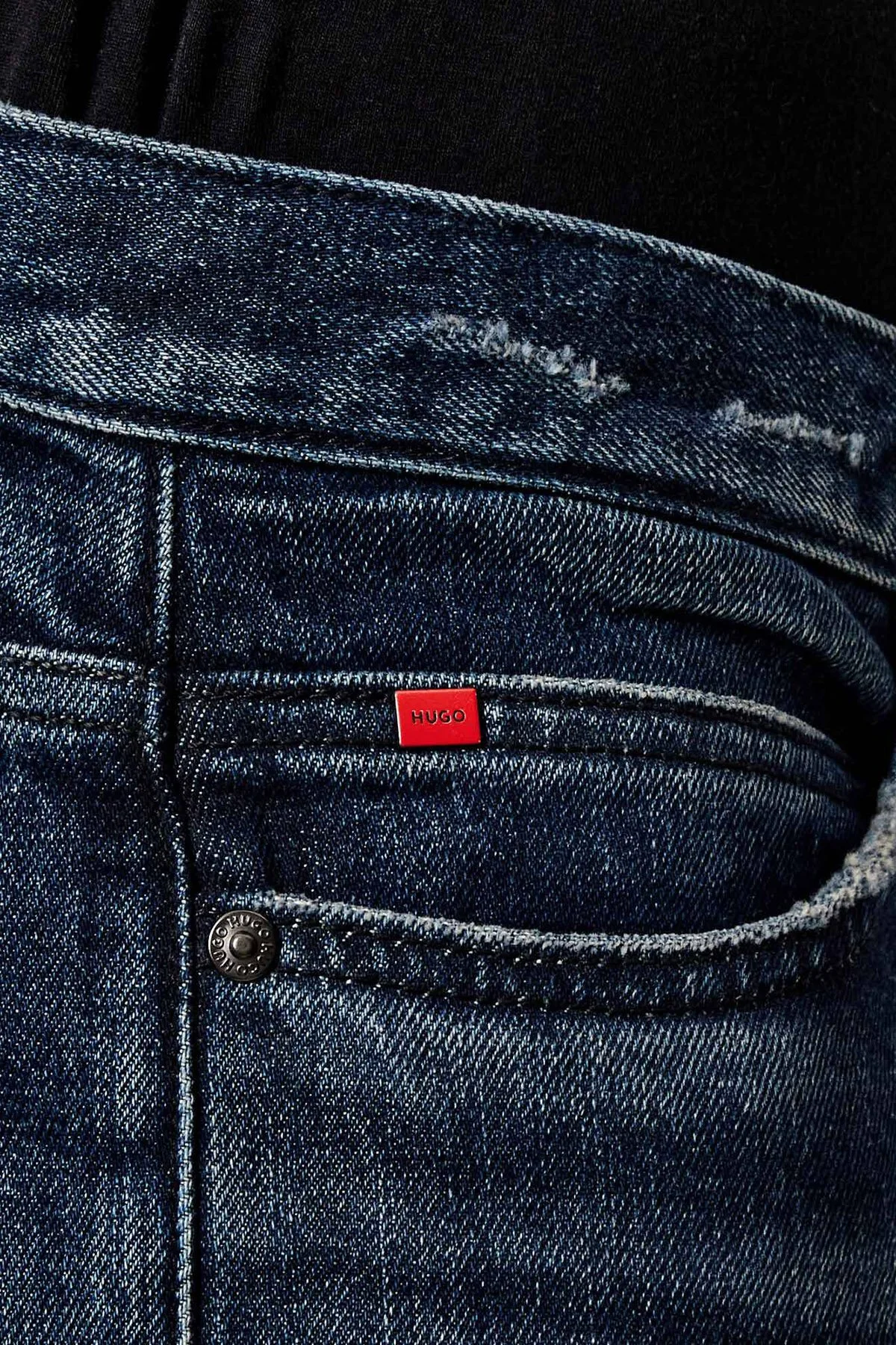 Hugo Pamuklu Slim Fit Normal Bel Dar Paça Jeans Erkek Kot Pantolon 50550143 413 LACİVERT - 5