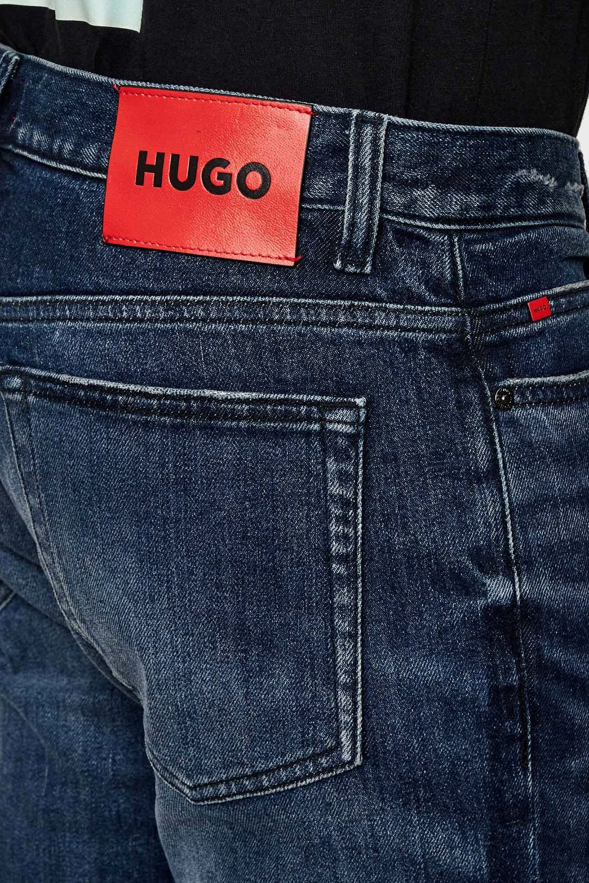 Hugo Pamuklu Slim Fit Normal Bel Dar Paça Jeans Erkek Kot Pantolon 50550143 413 LACİVERT - 6