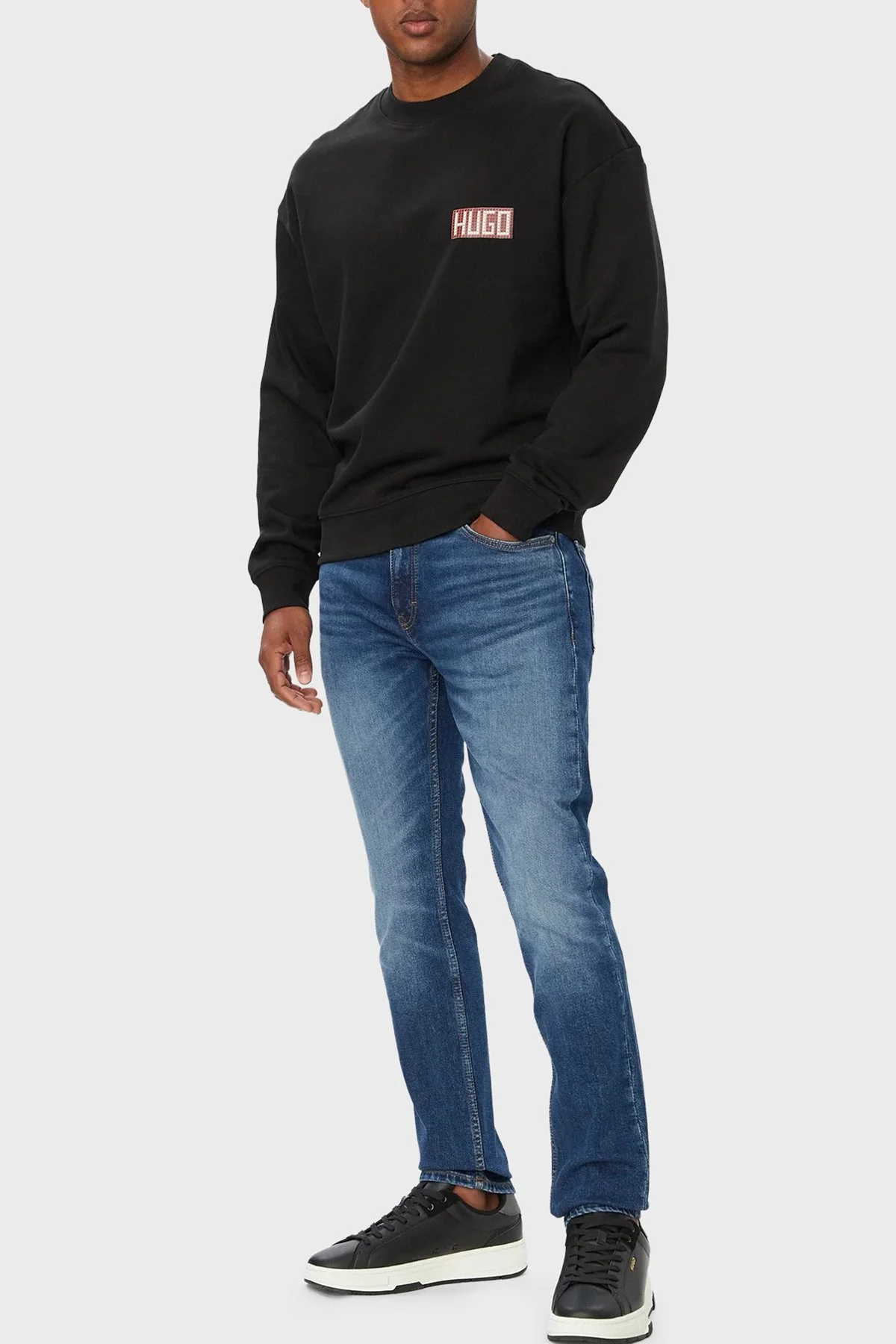 Hugo Pamuklu Slim Fit Normal Bel Jeans Erkek Kot Pantolon 50561260 411 Lacivert - 2