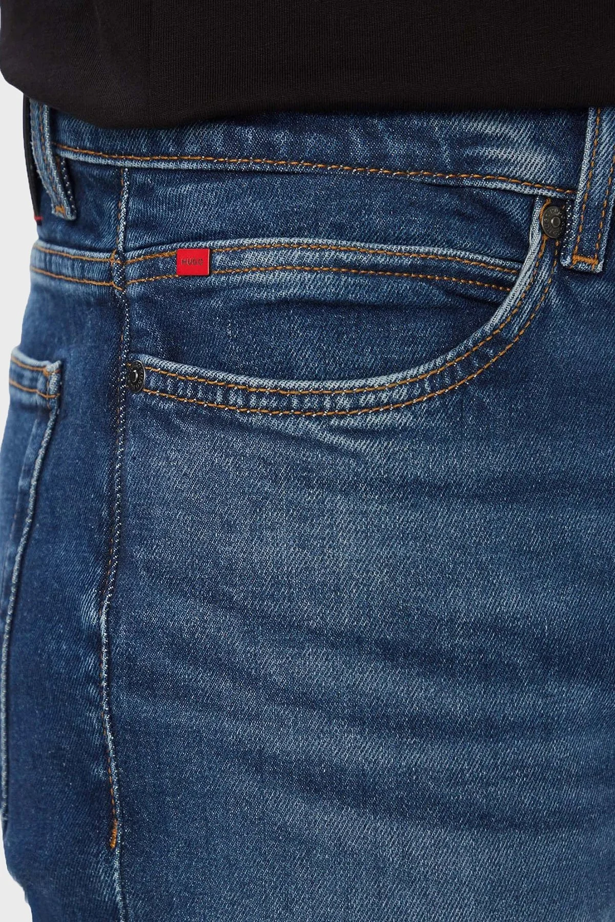 Hugo Pamuklu Slim Fit Normal Bel Jeans Erkek Kot Pantolon 50561260 411 Lacivert - 4