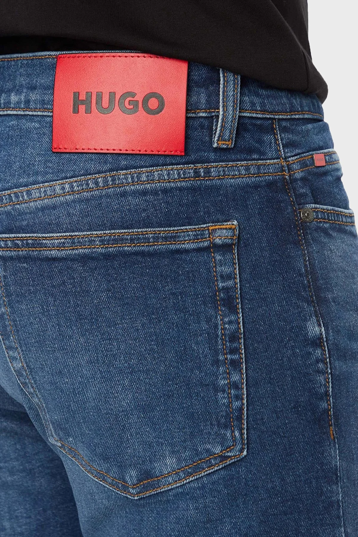 Hugo Pamuklu Slim Fit Normal Bel Jeans Erkek Kot Pantolon 50561260 411 Lacivert - 5