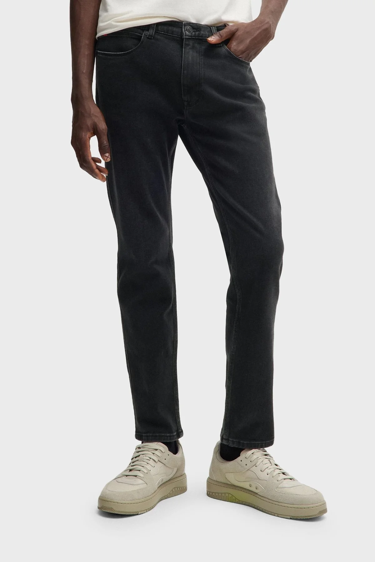 Hugo Pamuklu Slim Fit Streç Jeans Erkek Kot Pantolon 50522151 007 ANTRASİT - 7