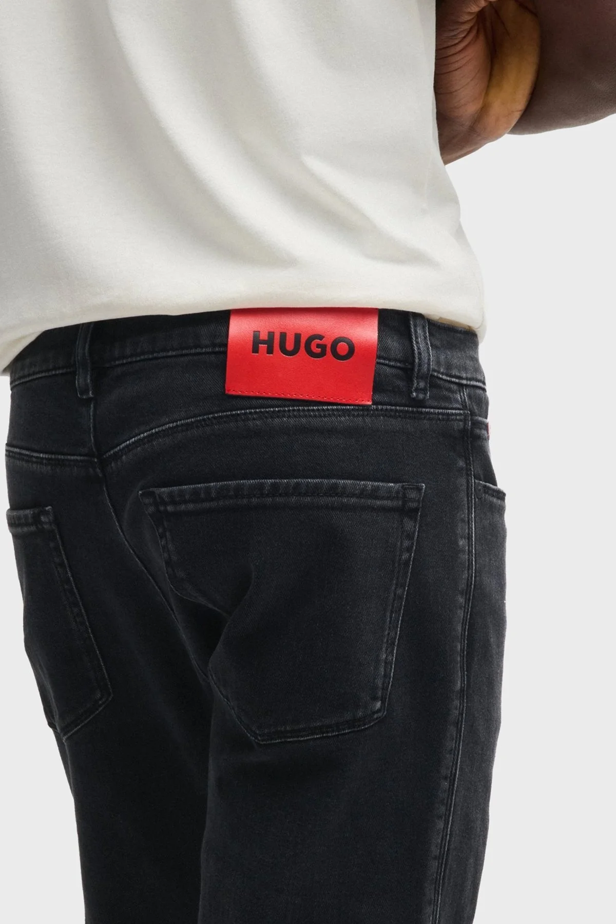 Hugo Pamuklu Slim Fit Streç Jeans Erkek Kot Pantolon 50522151 007 ANTRASİT - 12