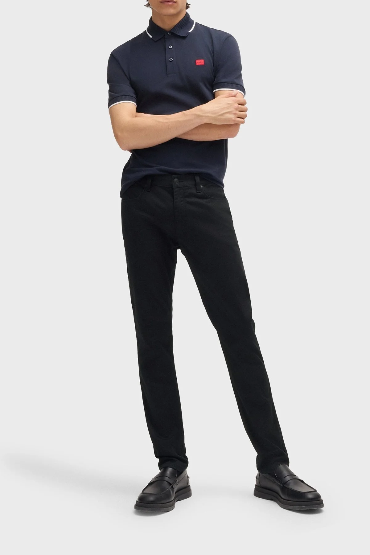 Hugo Pamuklu Slim Fit Streç Jeans Erkek Kot Pantolon 50525250 001 SİYAH - 2