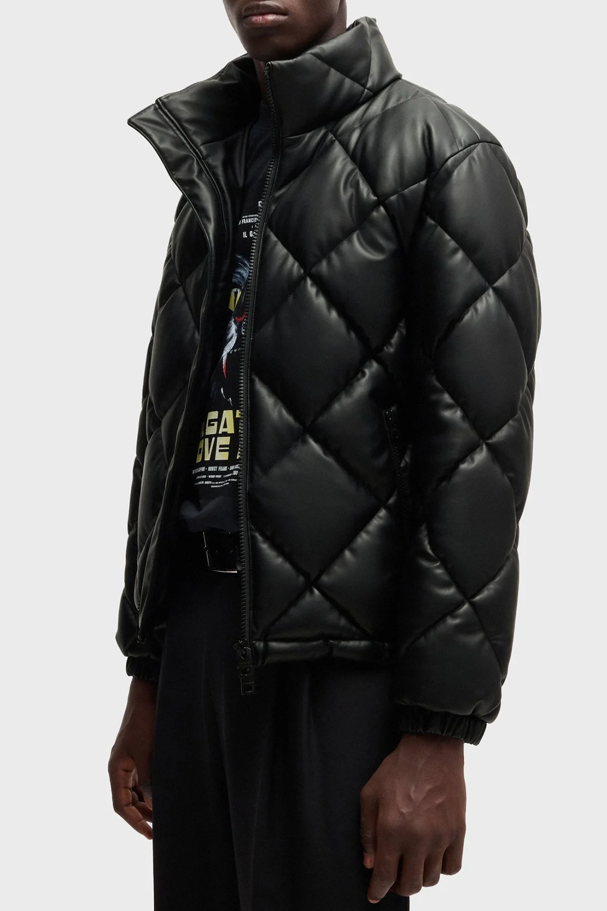 Hugo Regular Fit Dik Yaka Kapitone Şişme Erkek Mont 50524237 001 SİYAH - 1