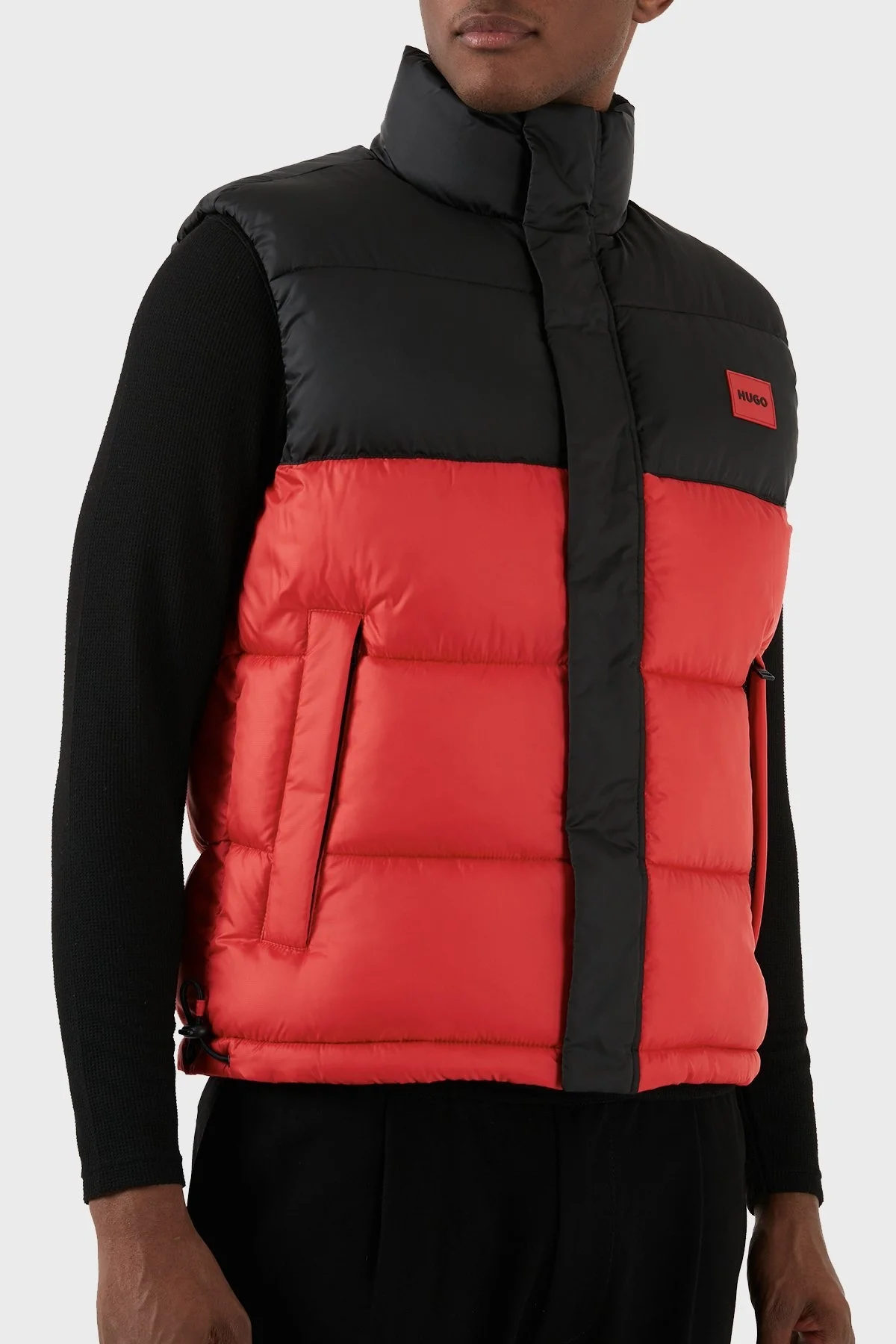 Hugo Regular Fit Dik Yaka Şişme Erkek Yelek 50496251 693 KIRMIZI - 5