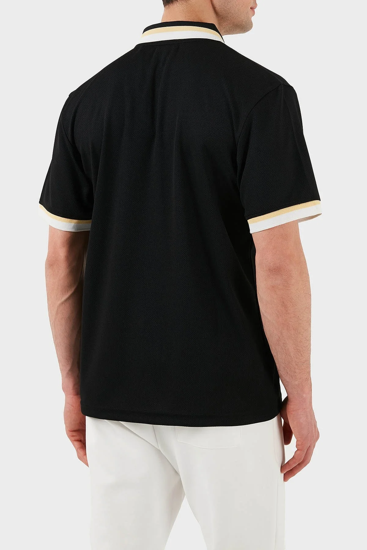 Hugo Relaxed Fit Logo Desenli Düğmeli Erkek Polo Yaka T Shirt 50516088 001 SİYAH - 3