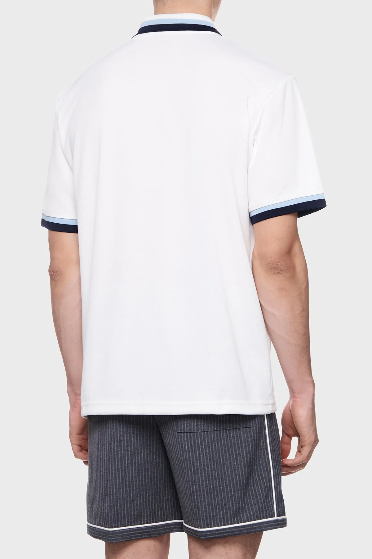 Hugo Relaxed Fit Logo Desenli Düğmeli Erkek Polo Yaka T Shirt 50516088 100 BEYAZ - 7