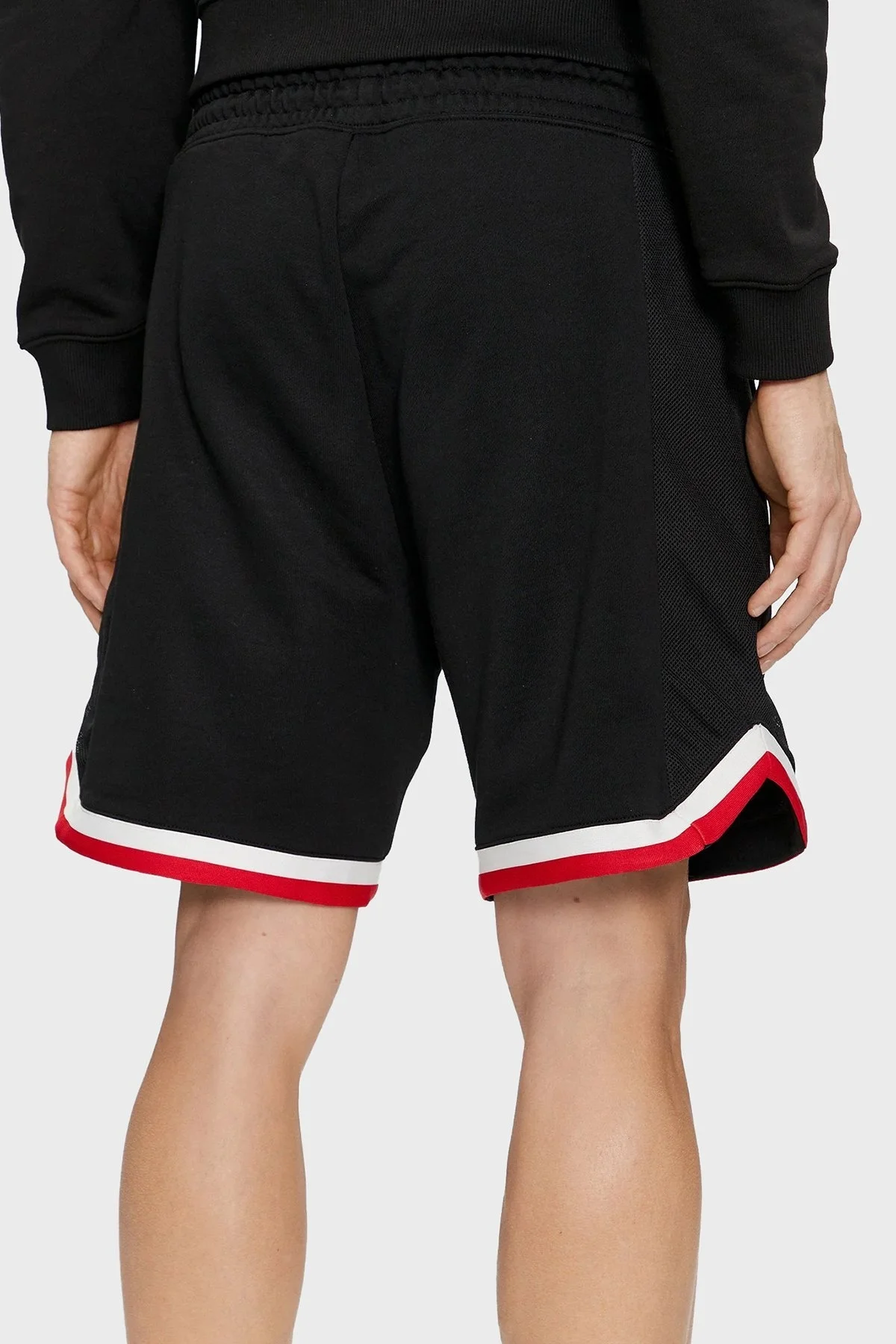 Hugo Şeritli % 100 Pamuk Relaxed Fit Normal Bel Erkek Short 50510163 001 SİYAH - 3