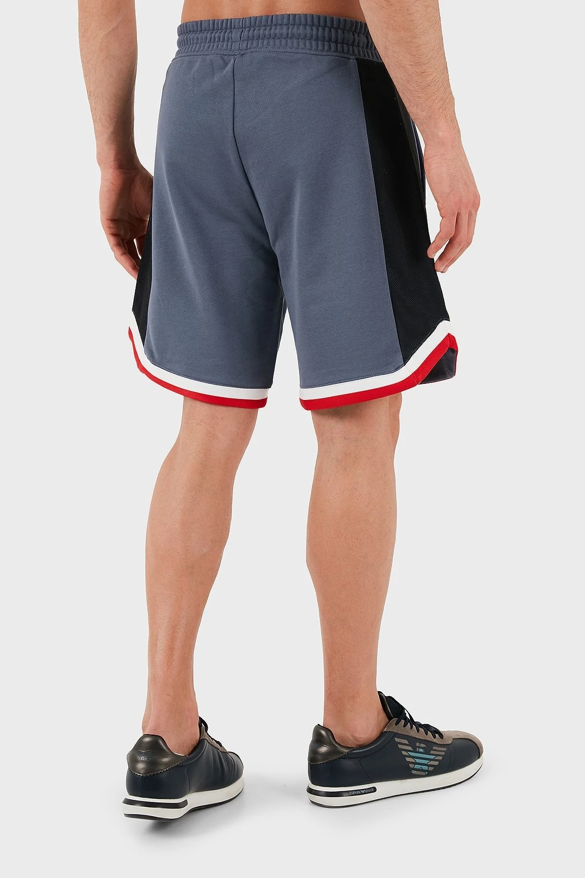 Hugo Şeritli % 100 Pamuk Relaxed Fit Normal Bel Erkek Short 50510163 462 MAVİ - 7