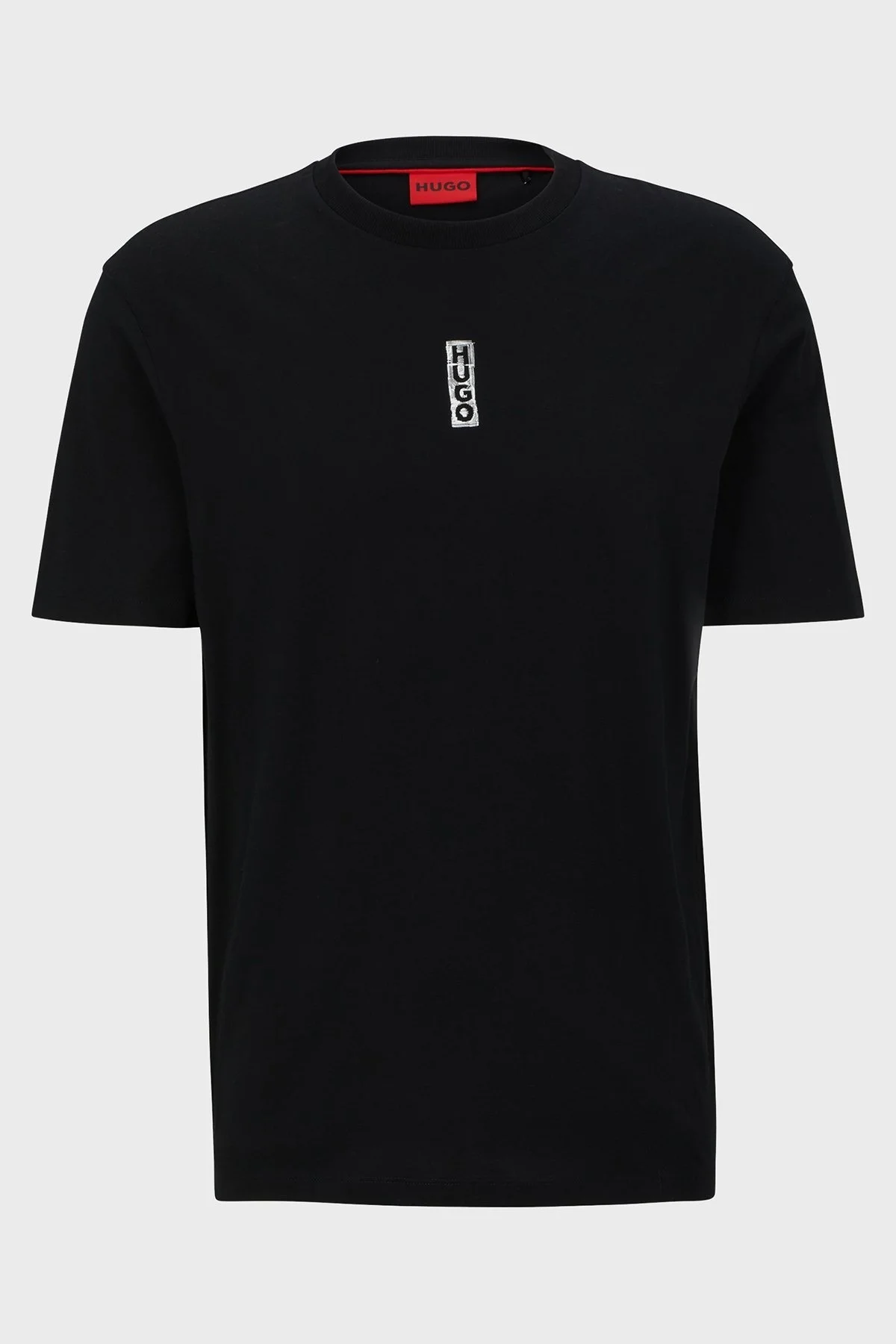 Hugo Sırt Baskılı Pamuklu Relaxed Fit Bisiklet Yaka Erkek T Shirt 50493996 001 SİYAH - 5