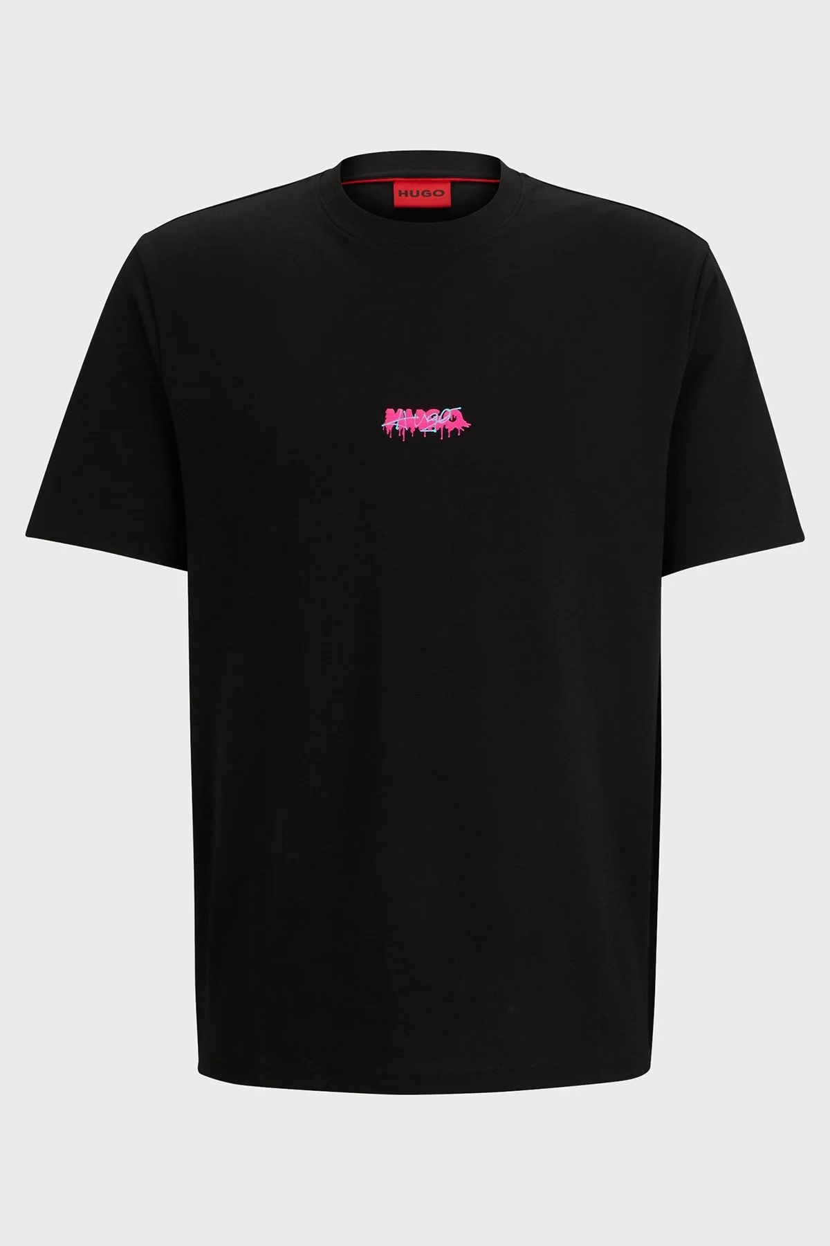 Hugo Sırt Baskılı Pamuklu Relaxed Fit Erkek T Shirt 50509966 001 SİYAH - 5