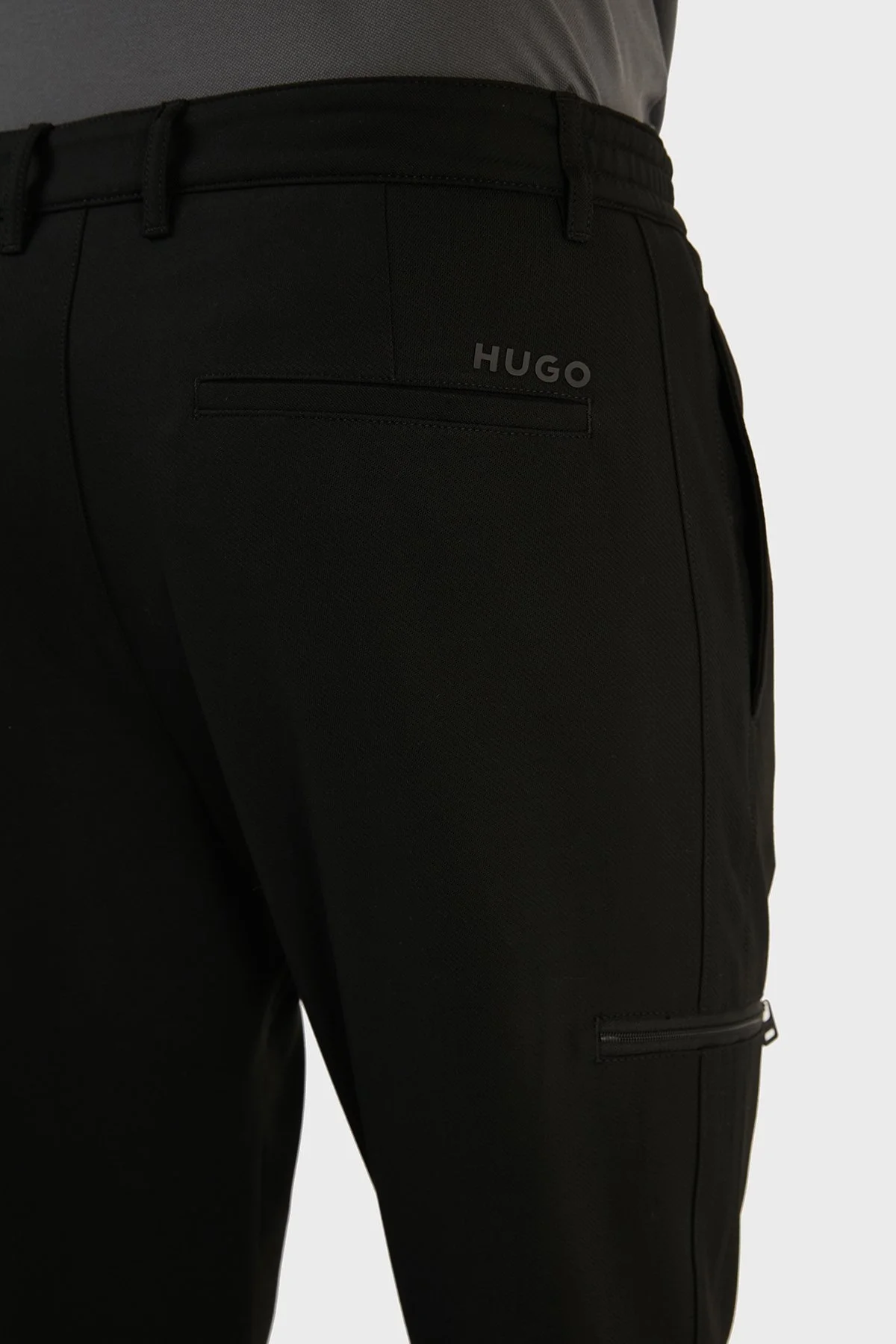 Hugo Slim Fit Cepli Spor Erkek Pantolon 50474555 001 SİYAH - 6