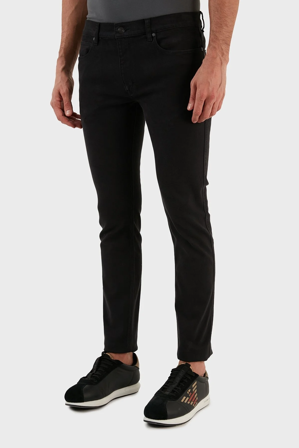 Hugo Slim Fit Dar Paça Pamuklu Jeans Erkek Kot Pantolon 50476225 001 SİYAH - 3