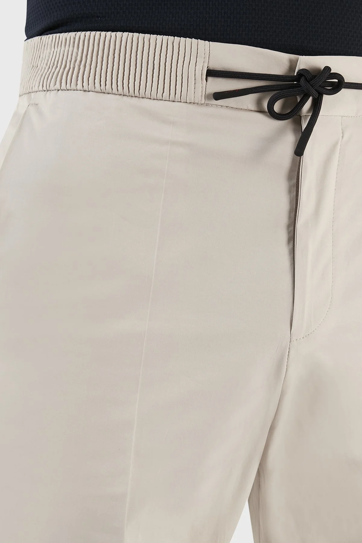 Hugo Streç Pamuklu Ekstra Slim Fit Beli Büzgü Bağlamalı Erkek Pantolon 50488035 272 AÇIK BEJ - 5