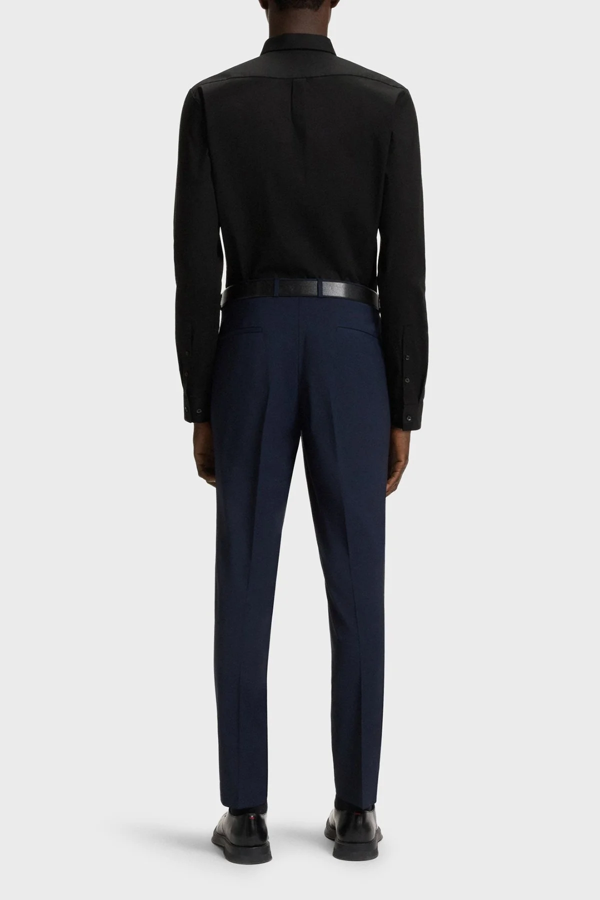 Hugo Streç Pamuklu Ekstra Slim Fit Klasik Yaka Erkek Gömlek 50475678 001 SİYAH - 3