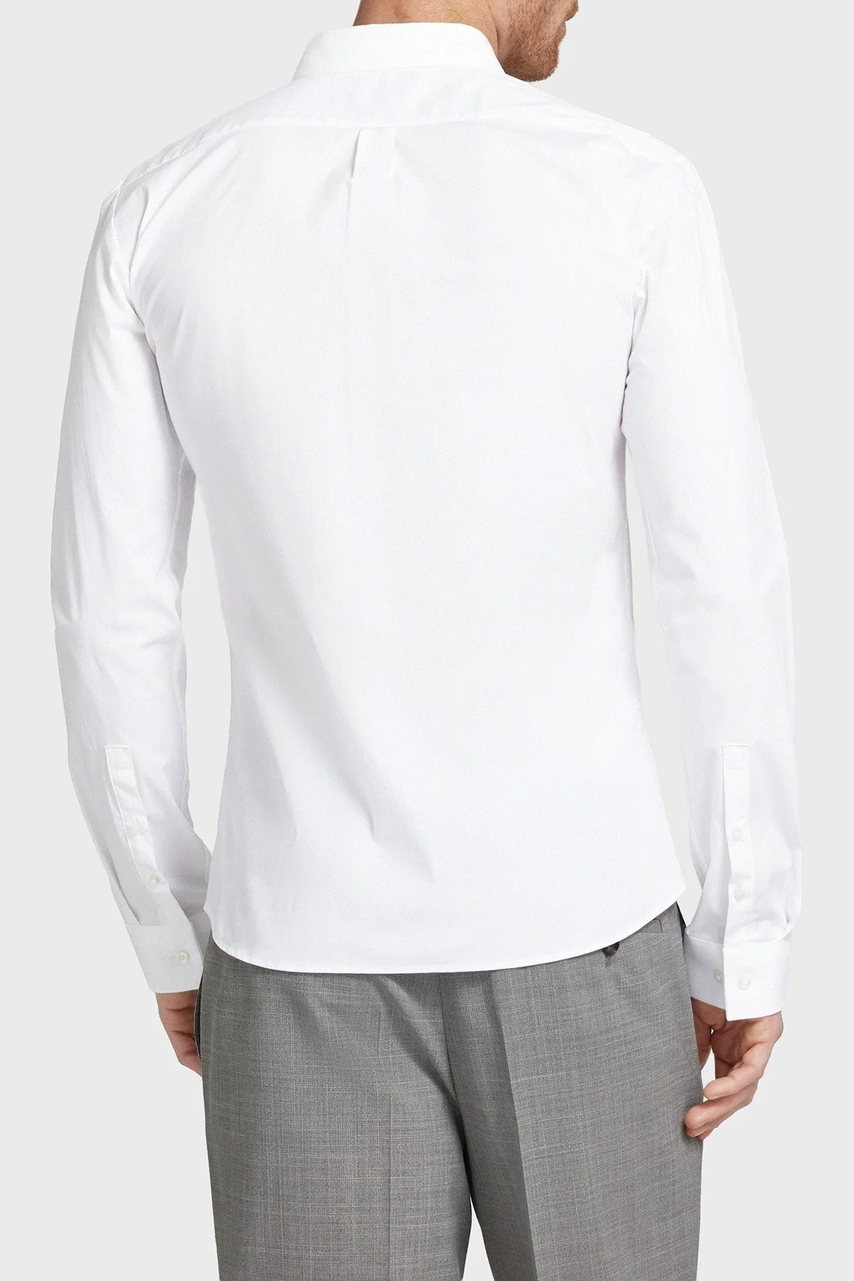 Hugo Streç Pamuklu Ekstra Slim Fit Klasik Yaka Erkek Gömlek 50475678 199 BEYAZ - 3
