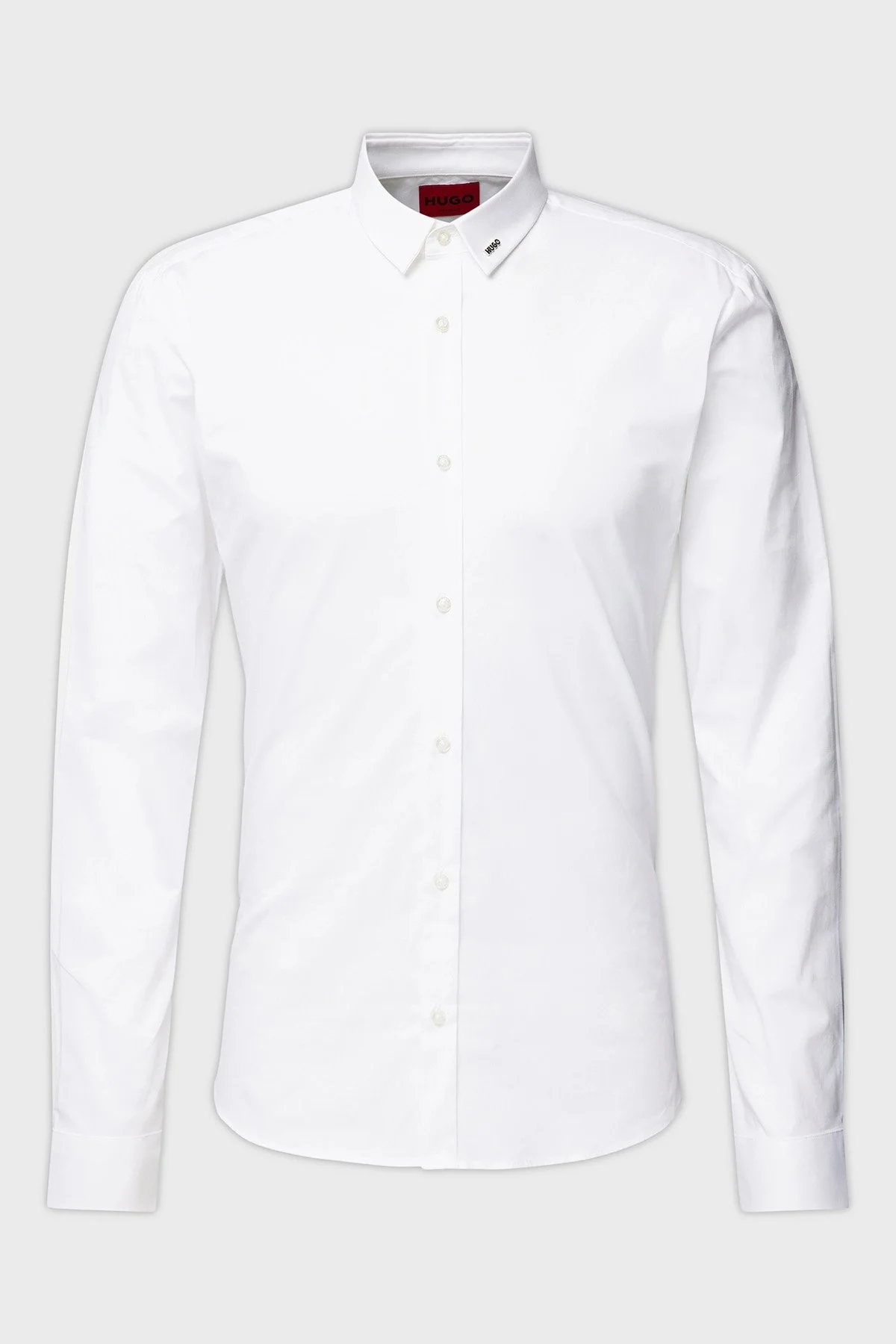 Hugo Streç Pamuklu Ekstra Slim Fit Klasik Yaka Erkek Gömlek 50475678 199 BEYAZ - 5