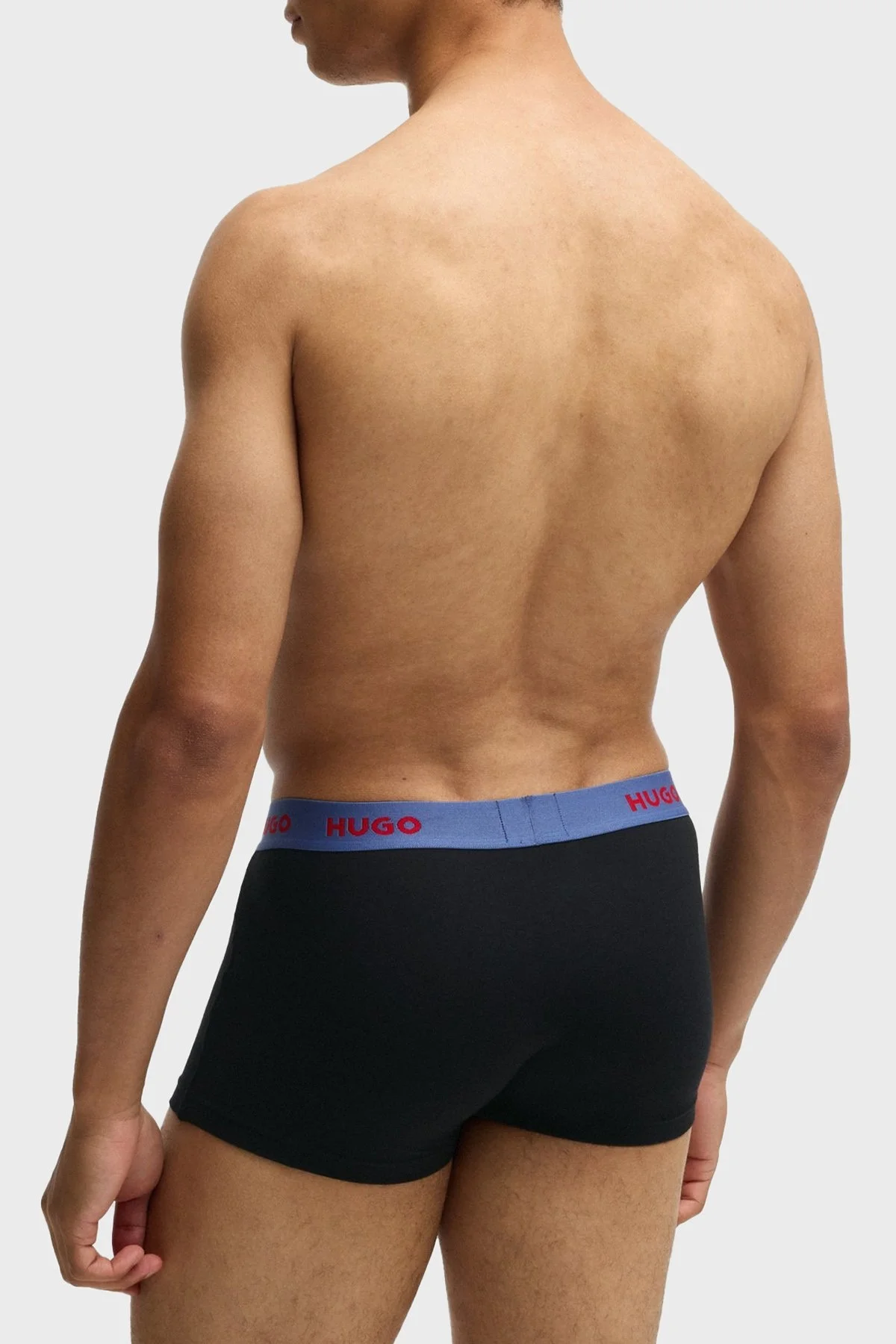 Hugo Streç Pamuklu Logolu 3 Pack Erkek Boxer 50532611 968 SİYAH - 5