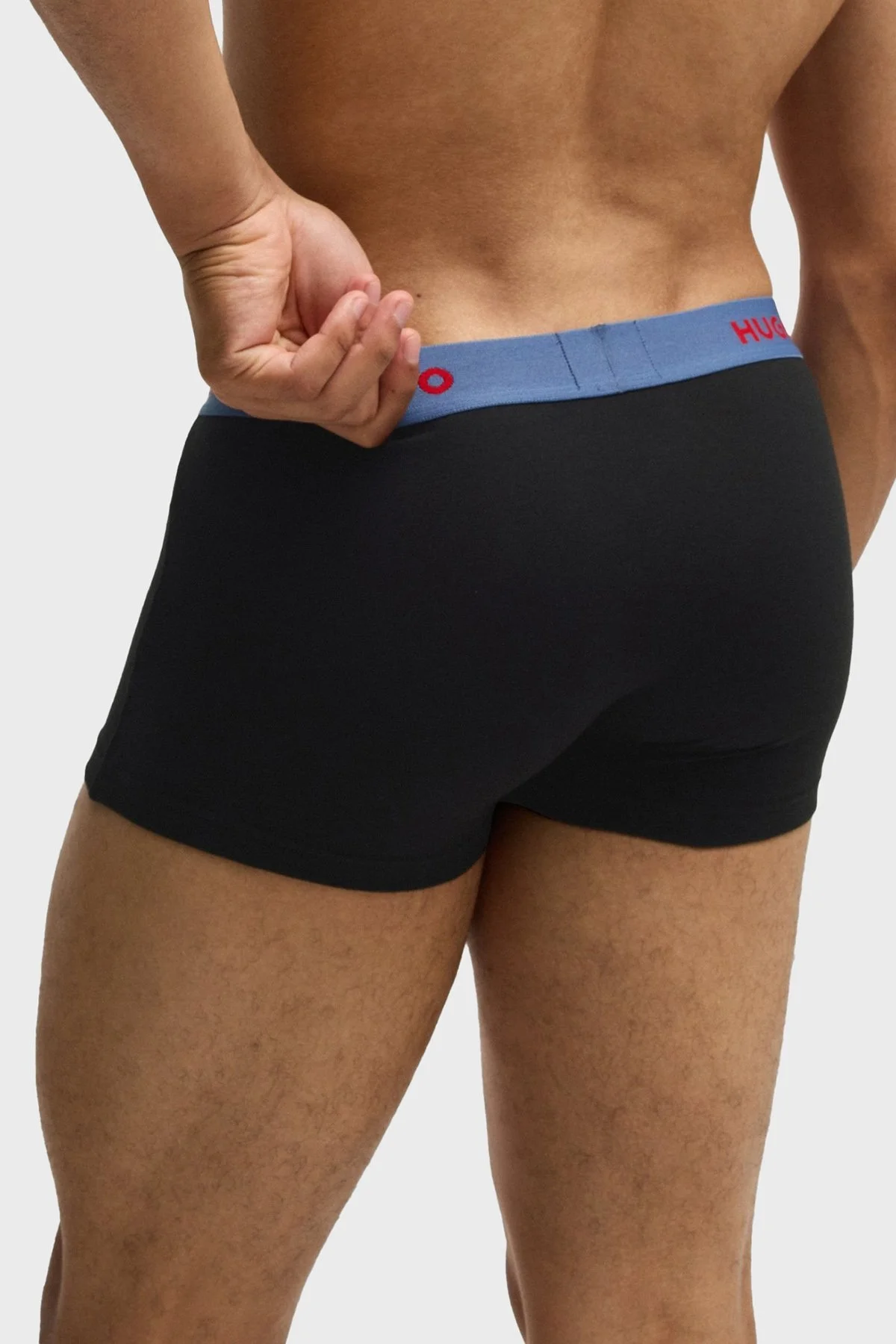 Hugo Streç Pamuklu Logolu 3 Pack Erkek Boxer 50532611 968 SİYAH - 6