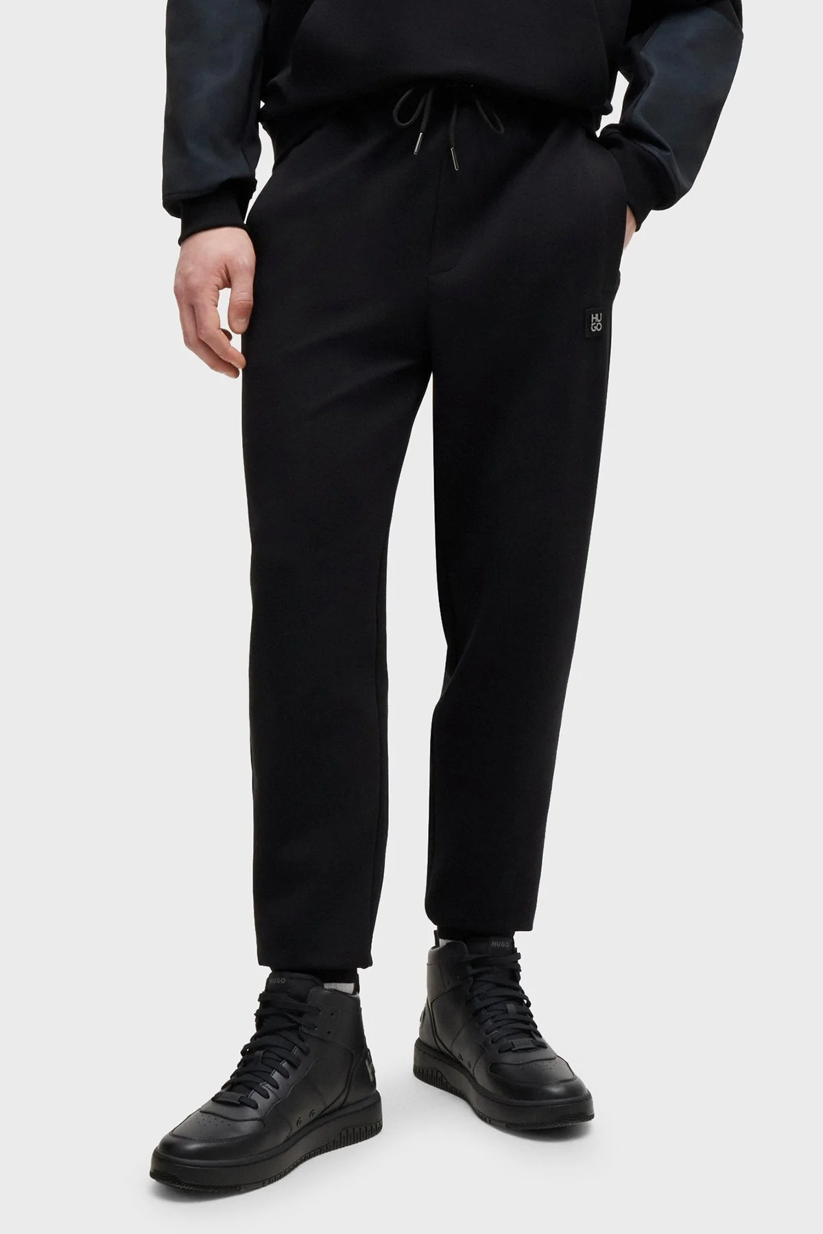 Hugo Streç Pamuklu Relaxed Fit Jogger Spor Erkek Pantolon 50509457 001 SİYAH - 1