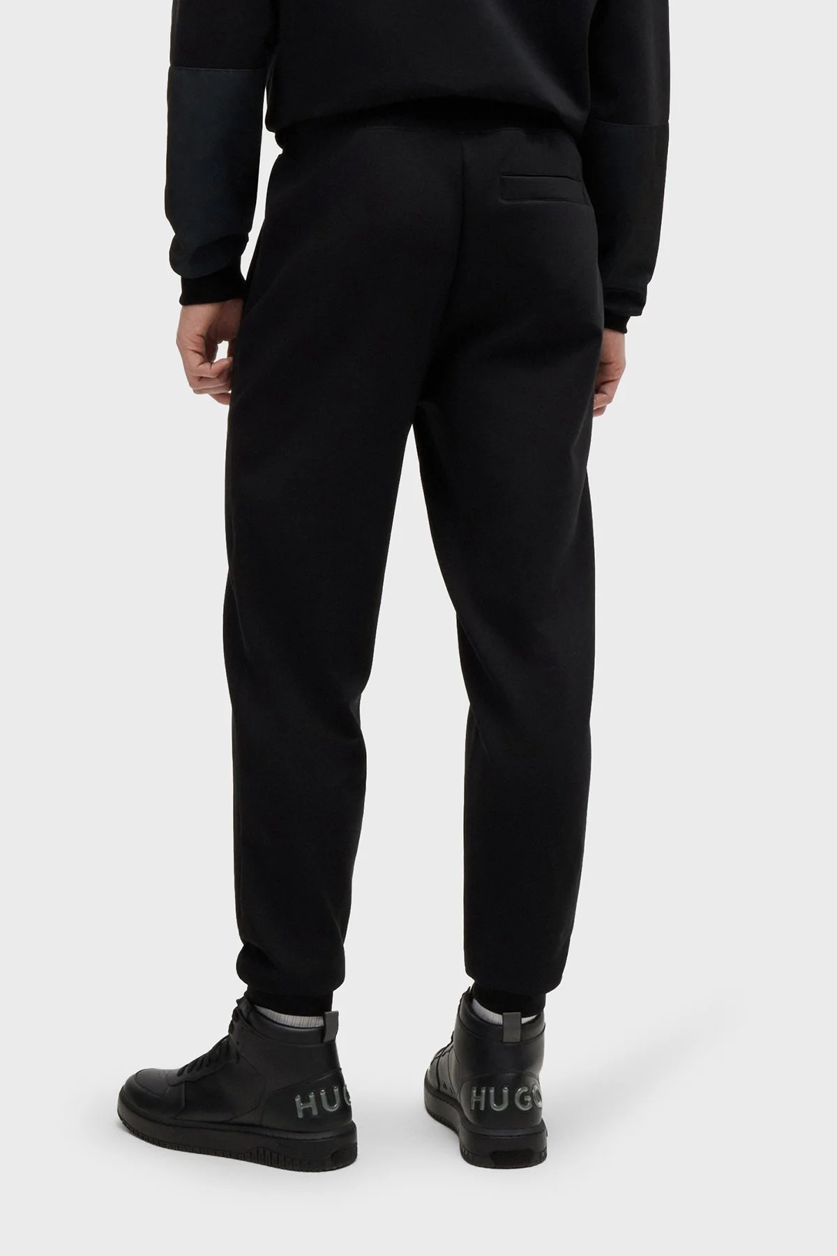 Hugo Streç Pamuklu Relaxed Fit Jogger Spor Erkek Pantolon 50509457 001 SİYAH - 3