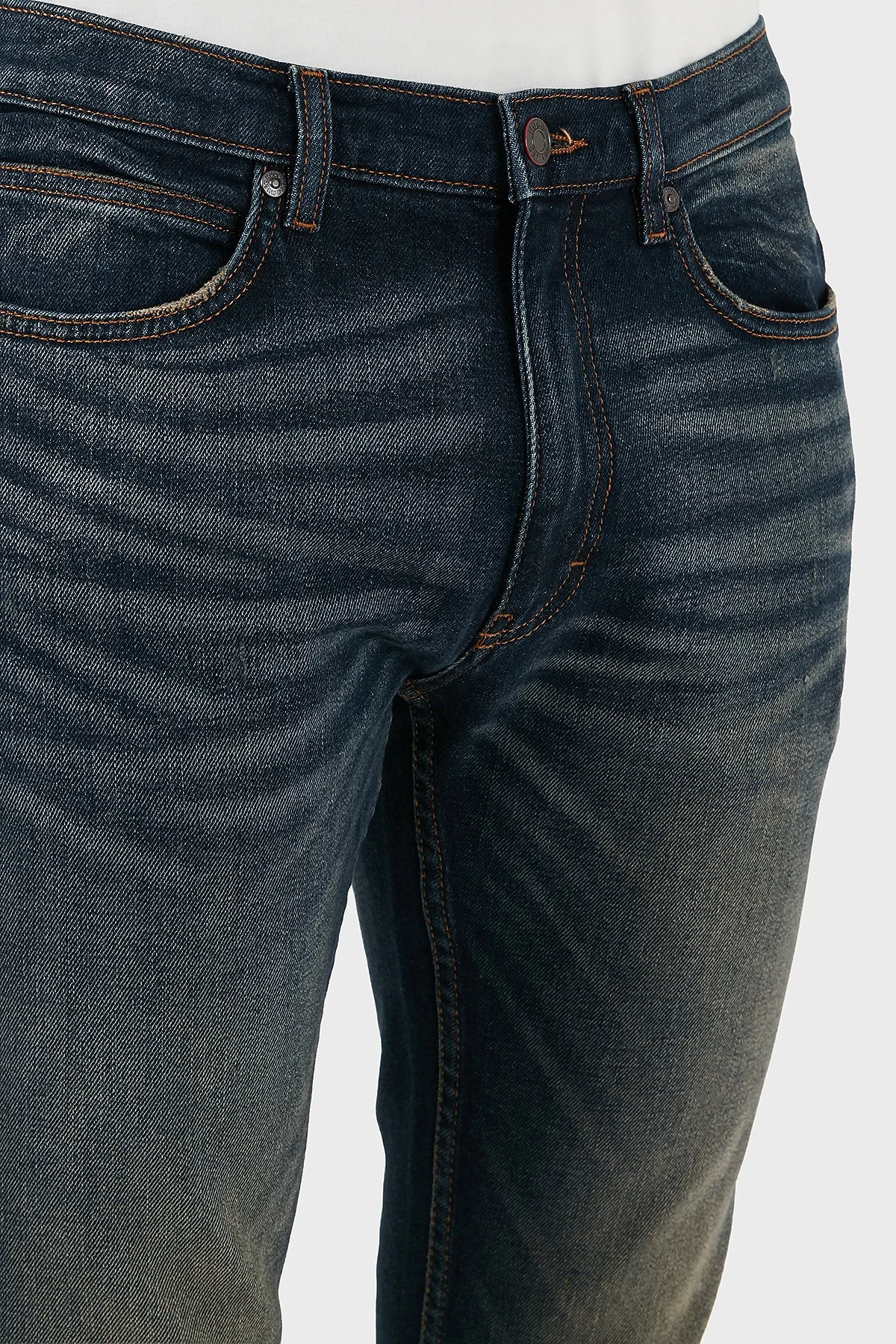 Hugo Streç Pamuklu Slim Fit Normal Bel Dar Paça Jeans Erkek Kot Pantolon 50547248 425 LACİVERT - 4