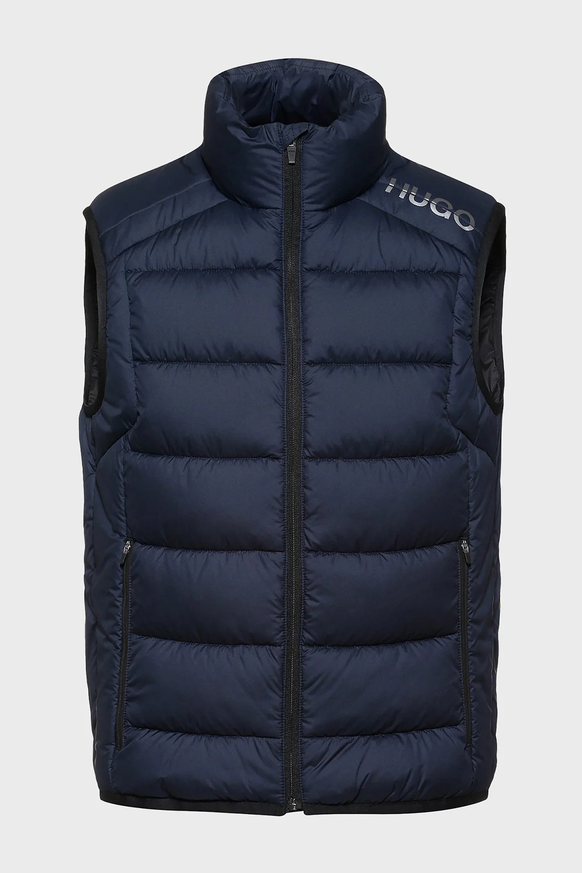 Hugo Su Geçirmez Fermuarlı Slim Fit Dik Yaka Erkek Yelek 50462675 405 LACİVERT - 6