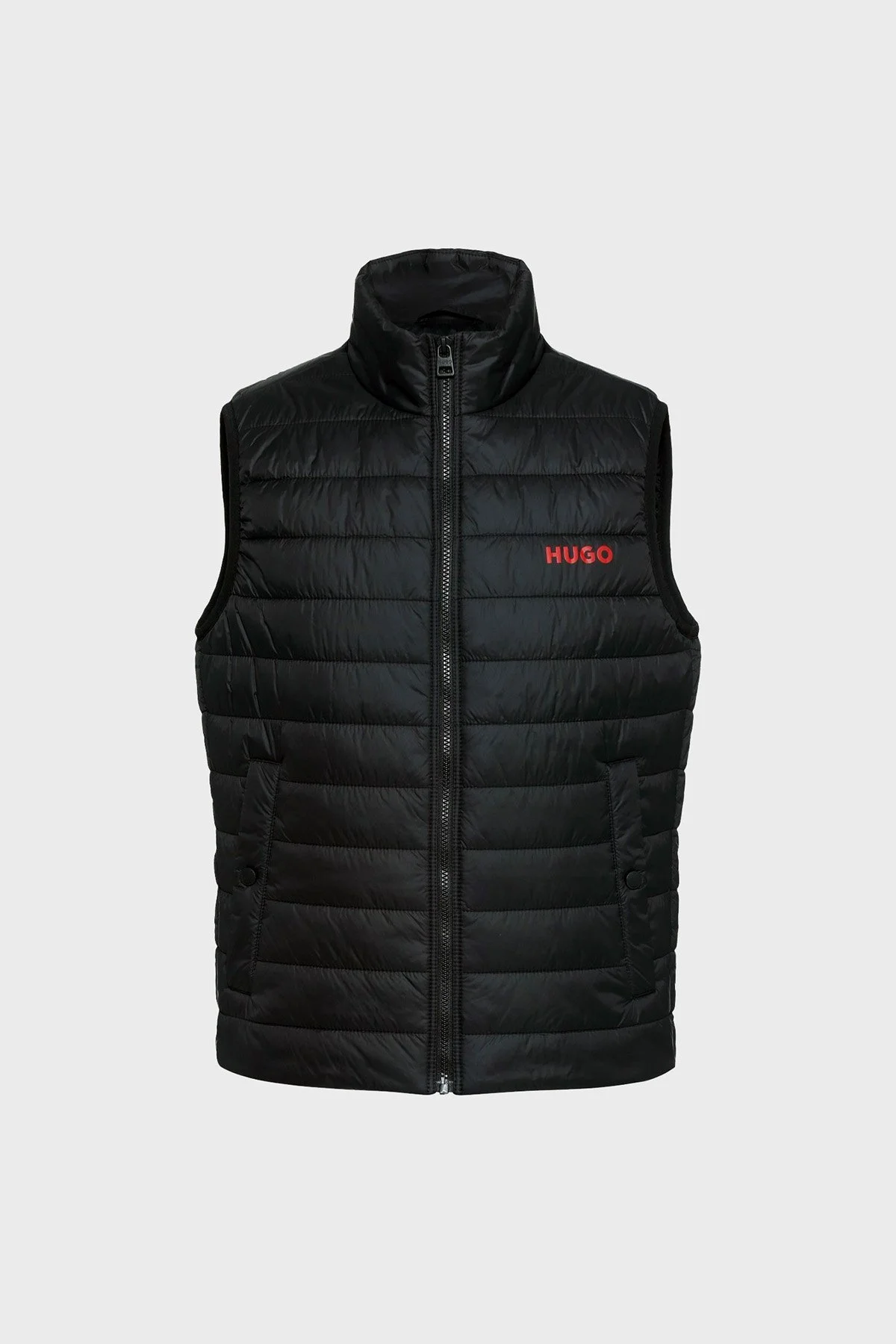 Hugo Su Geçirmez Slim Fit Dik Yaka Şişme Erkek Yelek 50468742 001 SİYAH - 6