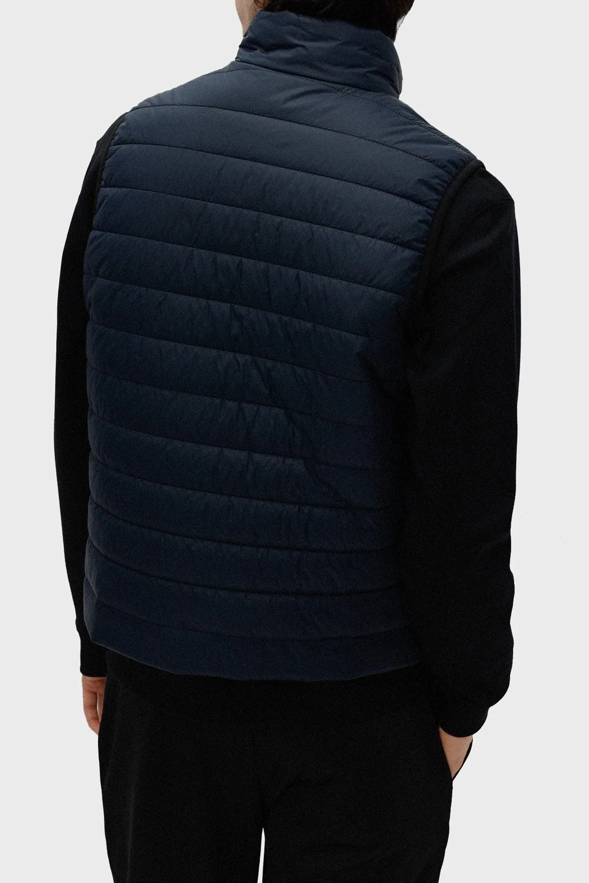 Hugo Su Geçirmez Slim Fit Dik Yaka Şişme Erkek Yelek 50468742 405 LACİVERT - 3