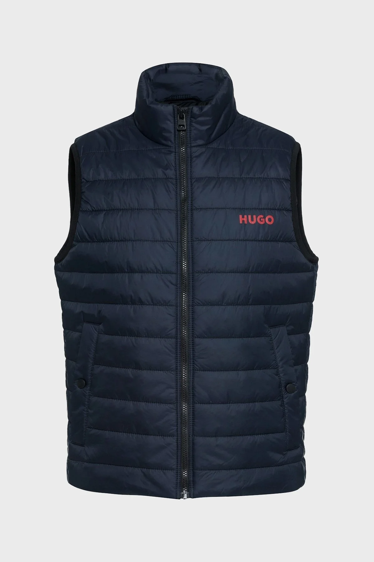 Hugo Su Geçirmez Slim Fit Dik Yaka Şişme Erkek Yelek 50468742 405 LACİVERT - 6