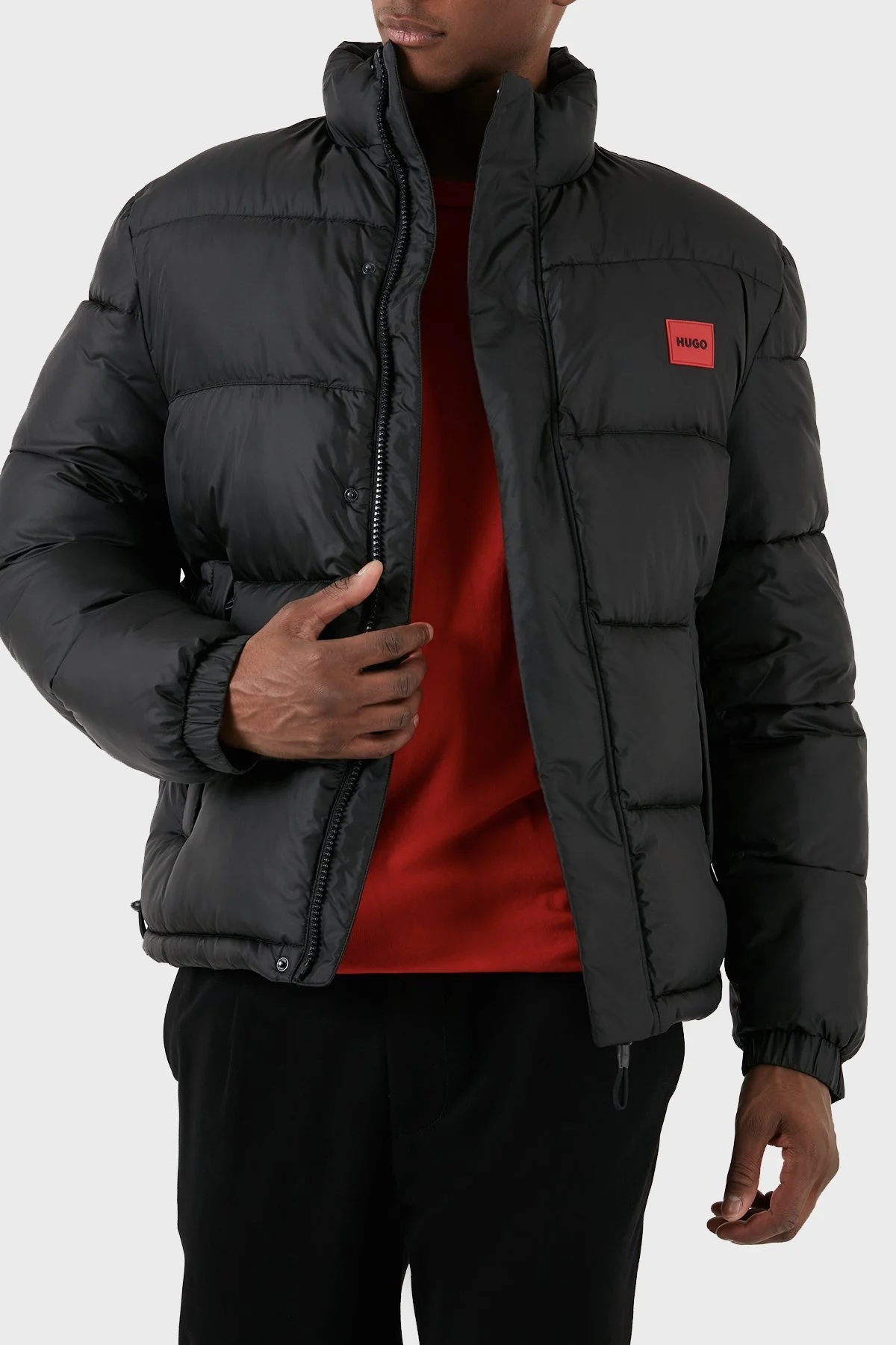 Hugo Su İtici Regular Fit Dik Yaka Şişme Erkek Mont 50496244 001 SİYAH - 3