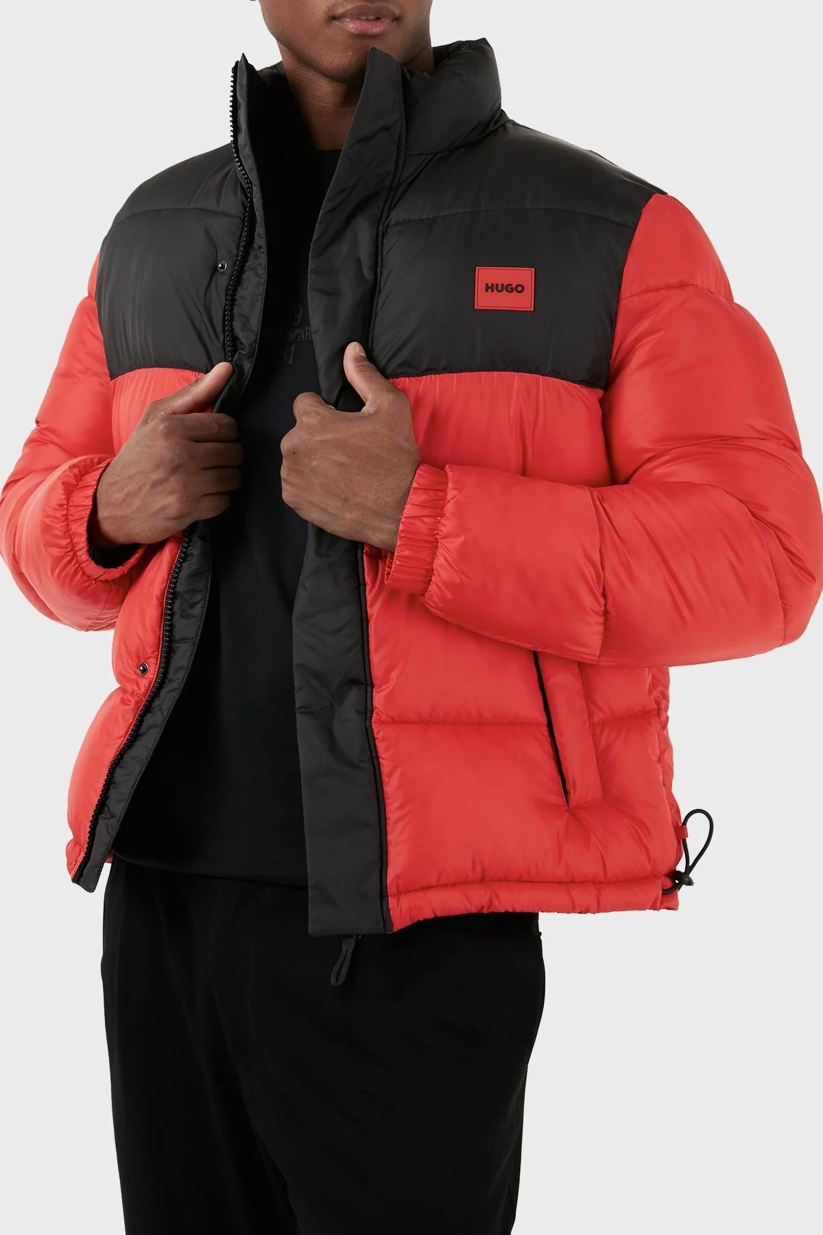 Hugo Su İtici Regular Fit Dik Yaka Şişme Erkek Mont 50496244 693 KIRMIZI - 4