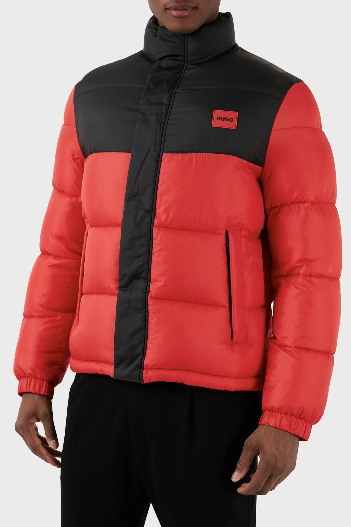 Hugo Su İtici Regular Fit Dik Yaka Şişme Erkek Mont 50496244 693 KIRMIZI - 5