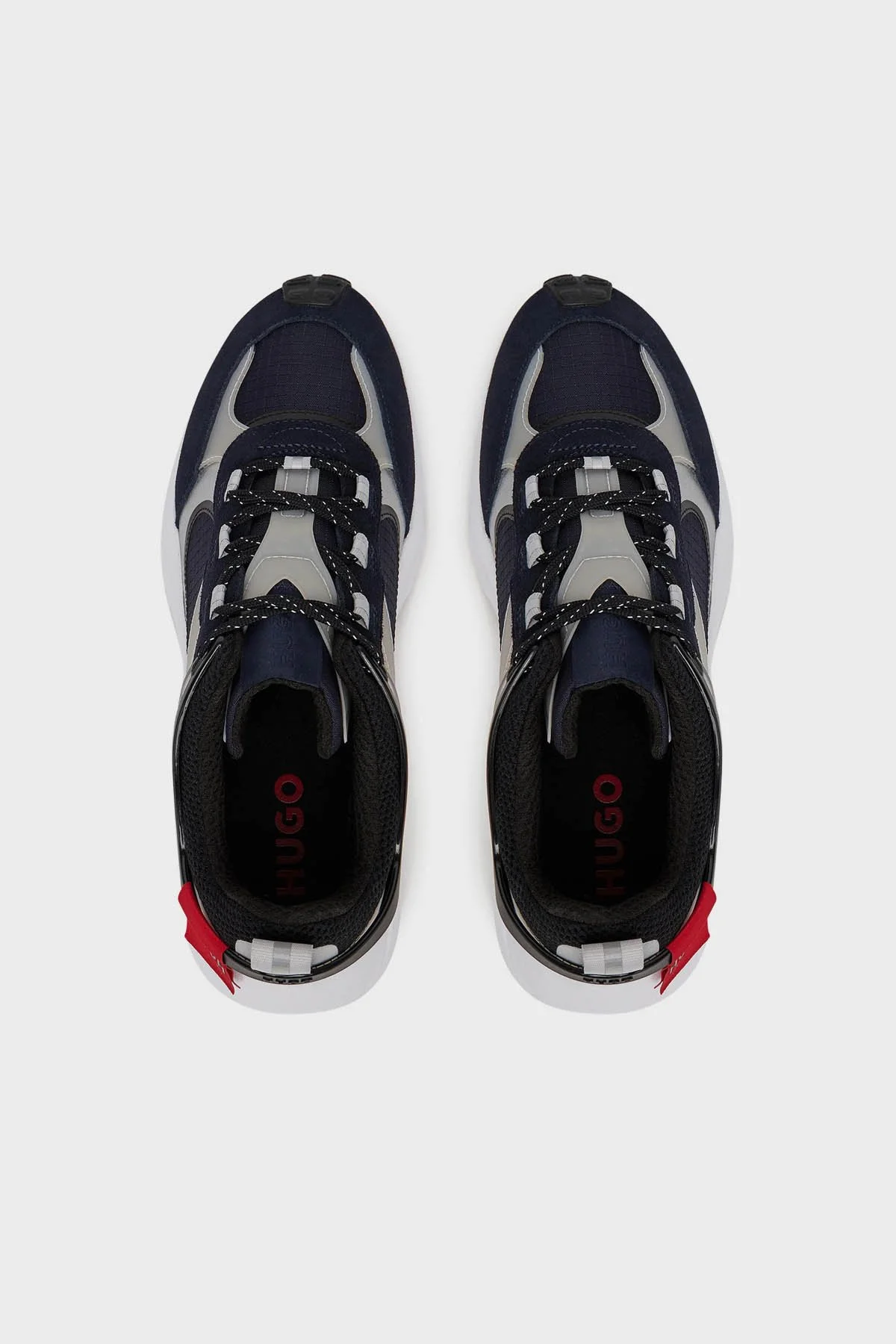 Hugo Süet ve Fileli Sneaker Erkek Ayakkabı 50541703 408 LACİVERT - 3