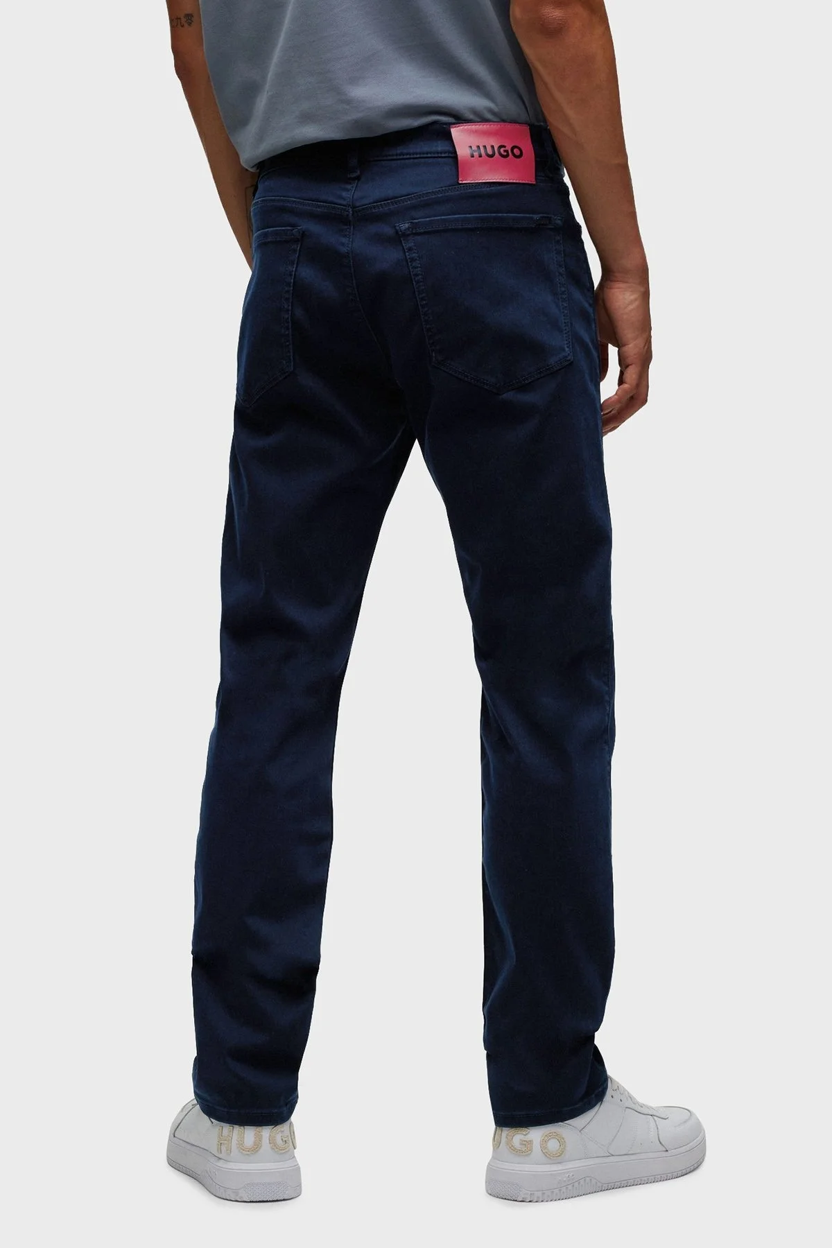 Hugo Süper Yumuşak Kottan Normal Bel Dar Kesim Jeans Erkek Kot Pantolon 50477593 402 LACİVERT - 3