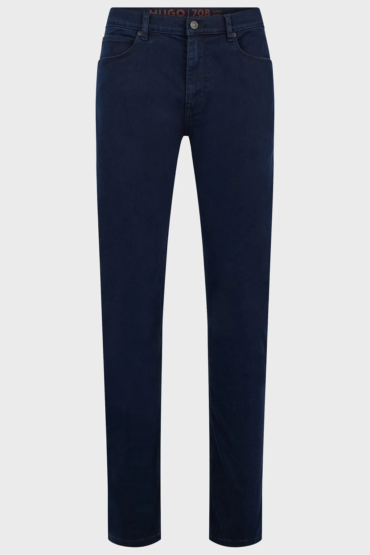 Hugo Süper Yumuşak Kottan Normal Bel Dar Kesim Jeans Erkek Kot Pantolon 50477593 402 LACİVERT - 6