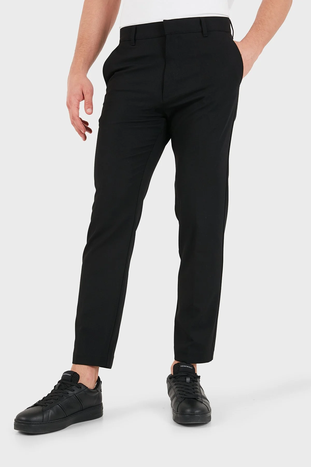 Hugo Yün Karışımlı Regular Fit Düz Paça Erkek Pantolon 50564009 001 Siyah - 5