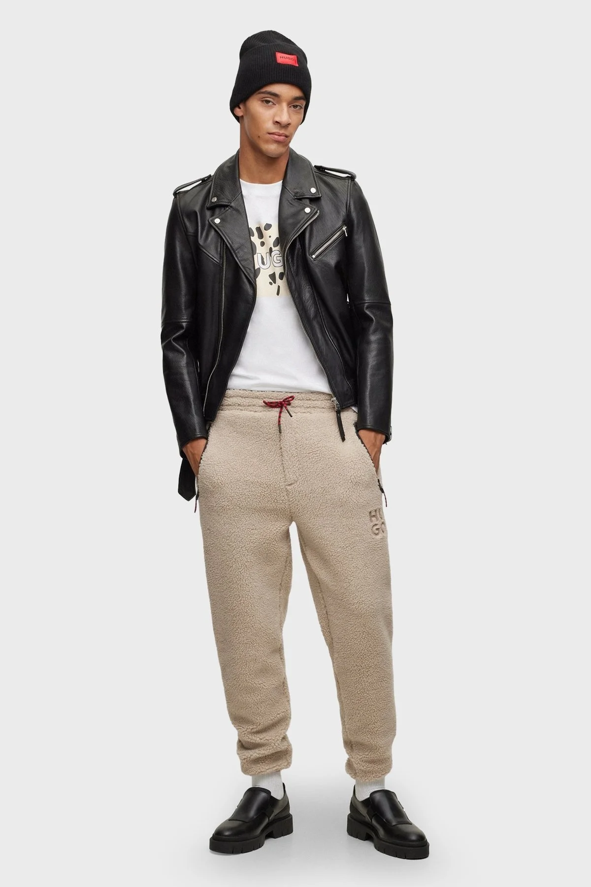 Hugo Yünlü Nakışlı Logo Detaylı Örme Erkek Bere 50496011 001 SİYAH - 3