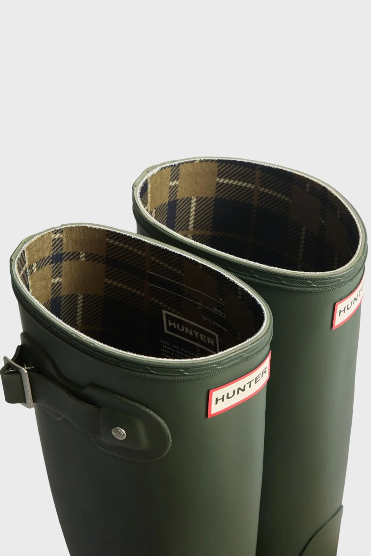 Hunter Logolu Su Geçirmez Bayan Yağmur Çizmesi HFRW0008242DOV KOYU YEŞİL - 4