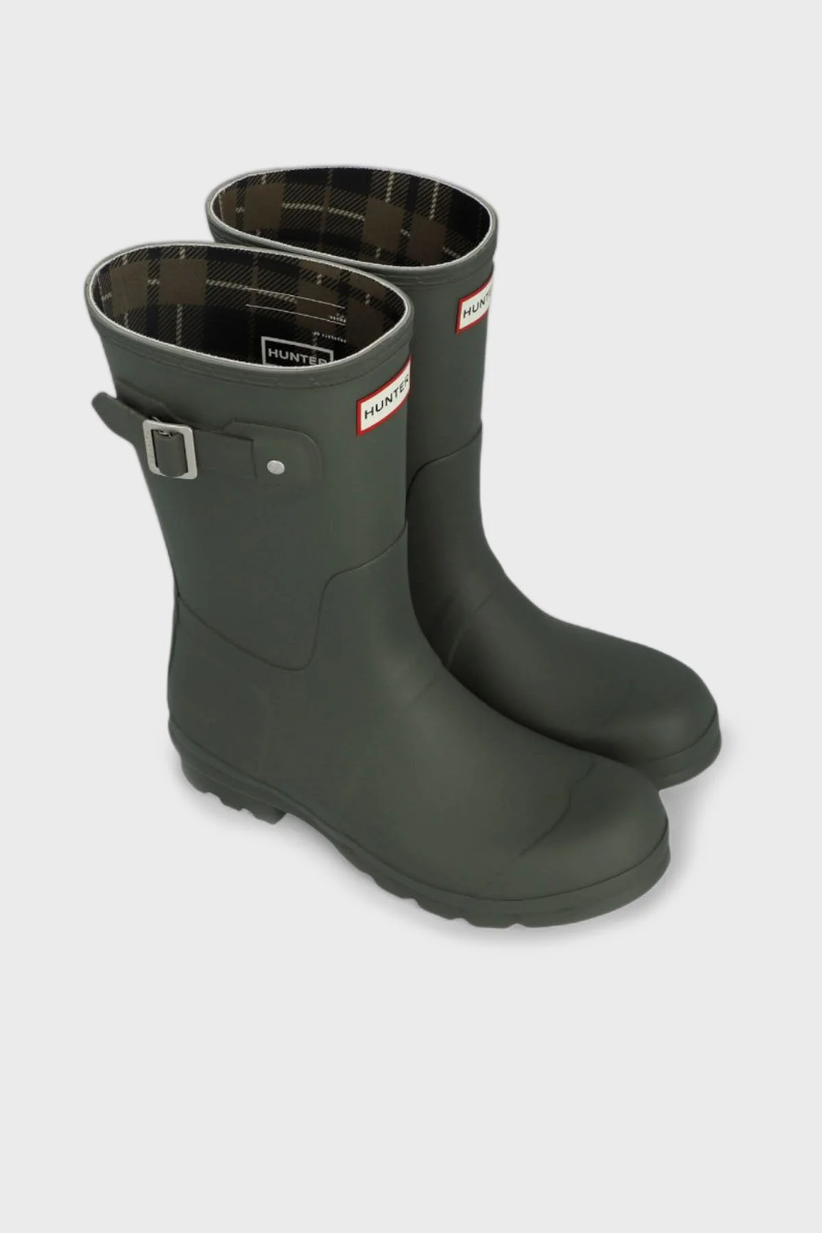 Hunter Logolu Su Geçirmez Uzun Erkek Yağmur Çizmesi HFRM0003252DOV KOYU YEŞİL - 2