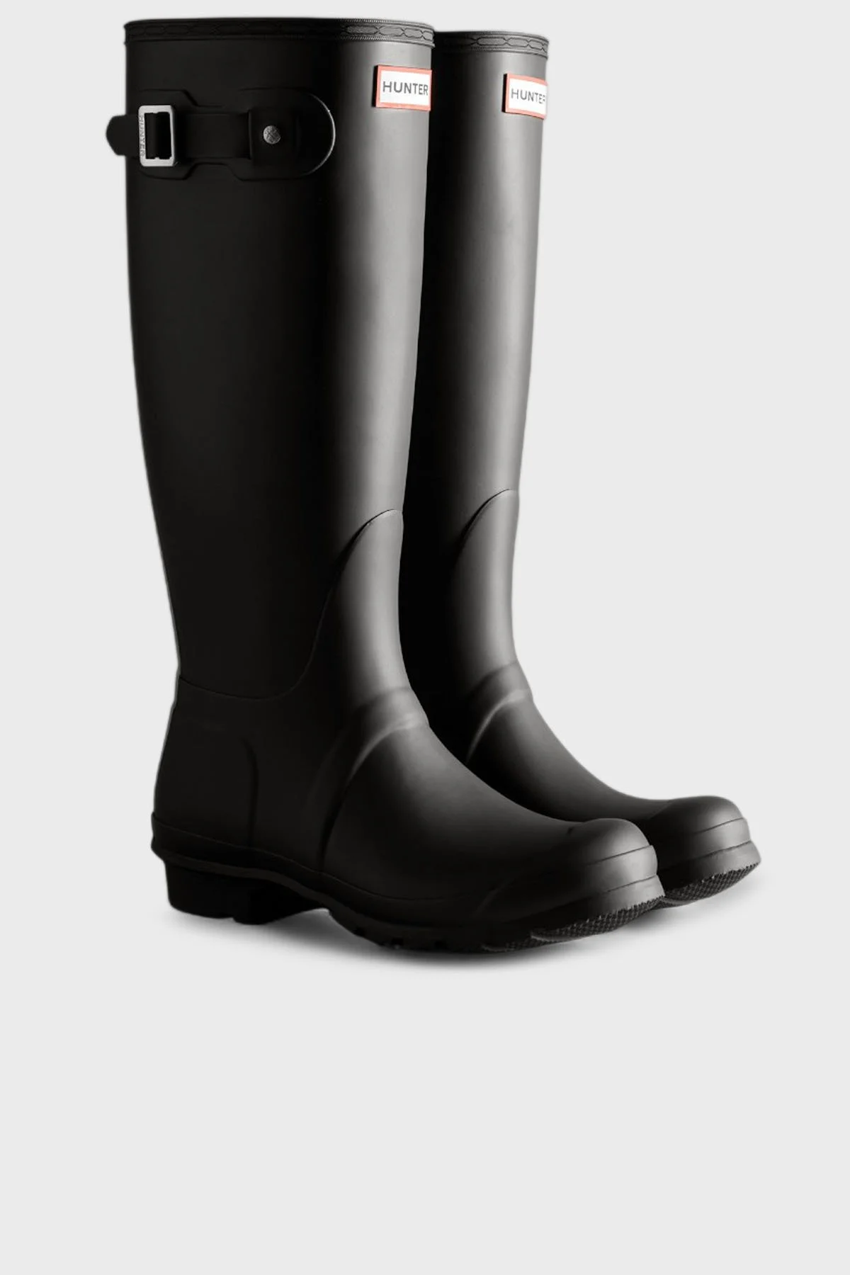 Hunter Su Geçirmez Logolu Kayış Detaylı Uzun Bayan Bot WFT2353RMABLK SİYAH - 2