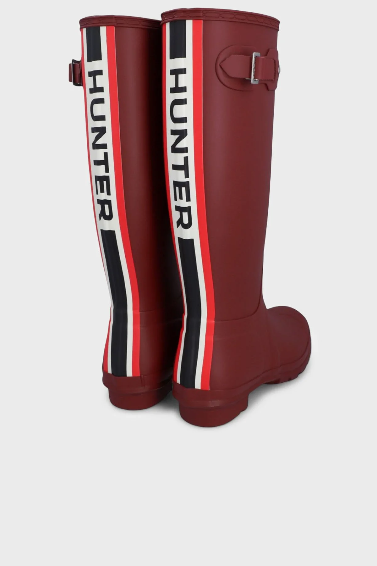 Hunter Su Geçirmez Logolu Kayış Detaylı Uzun Bayan Bot WFT2353RMAME BORDO - 3