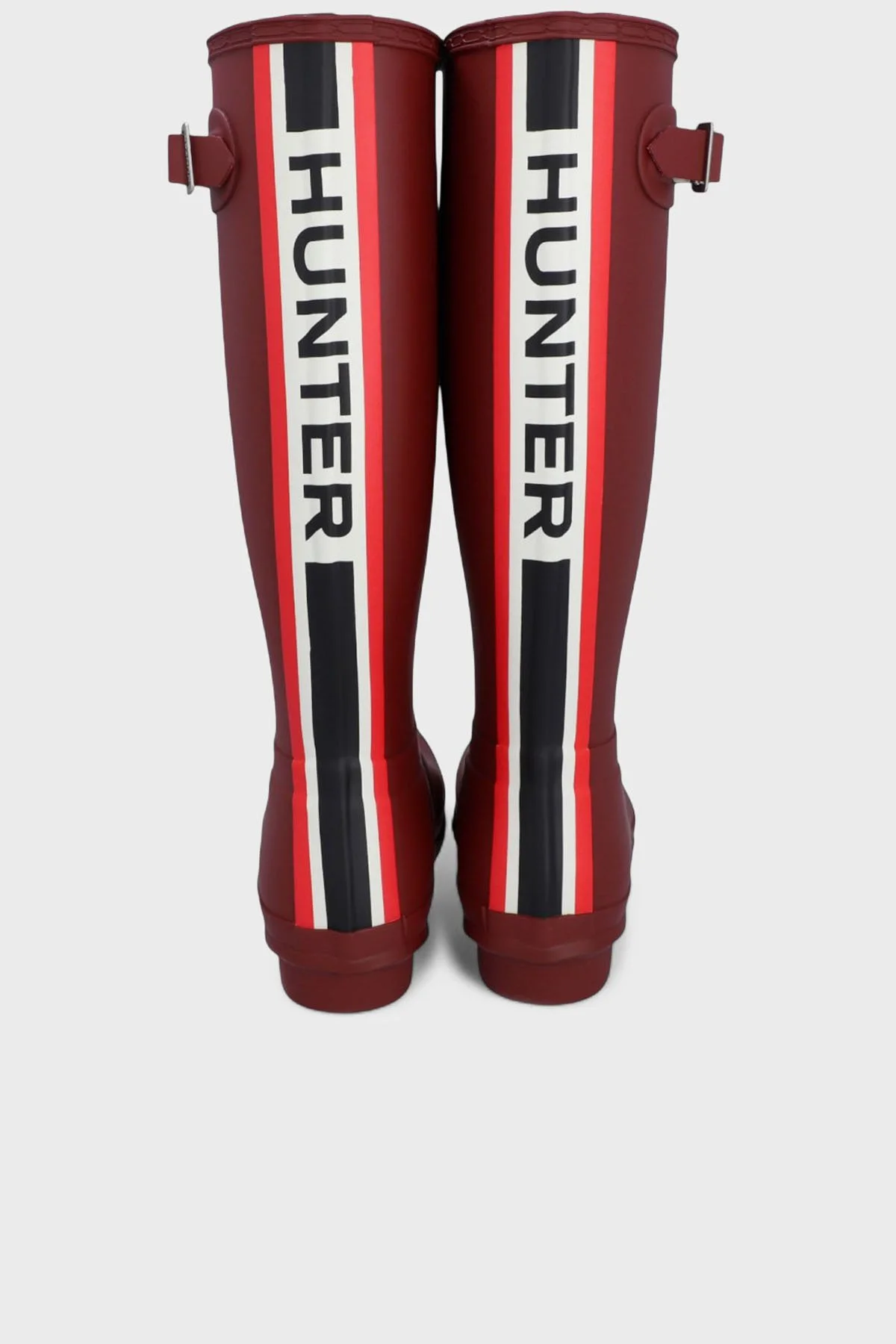 Hunter Su Geçirmez Logolu Kayış Detaylı Uzun Bayan Bot WFT2353RMAME BORDO - 4