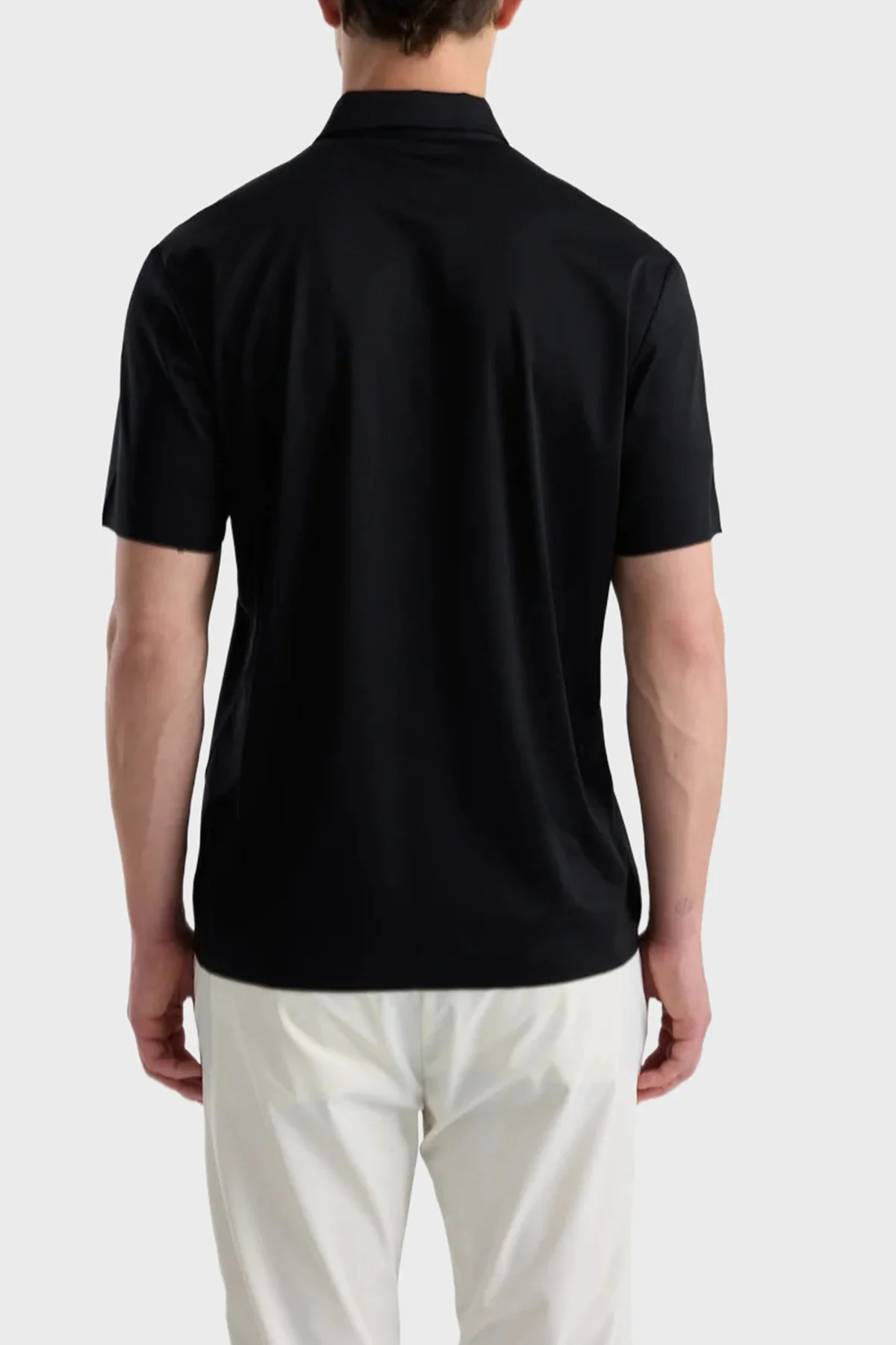 Isaora % 100 Pamuk Regular Fit Düğmeli Erkek Polo ISR33 030 Siyah - 2